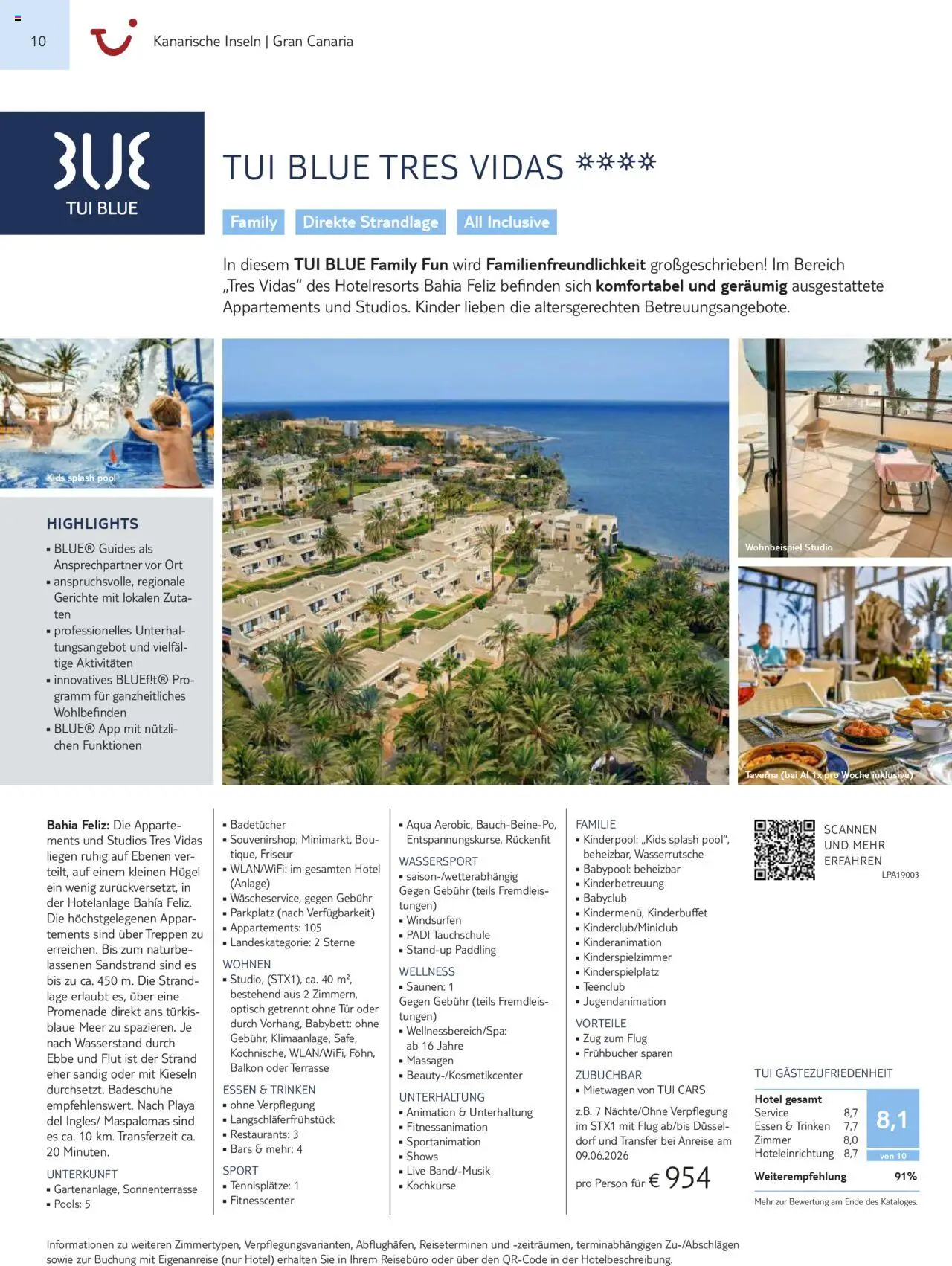 TUI Prospekt Kanaren, Kapverden & Senegal 2025/26	  – gültig ab 01.11.2025 | Seite: 10 | Produkte: Babybett, Tür