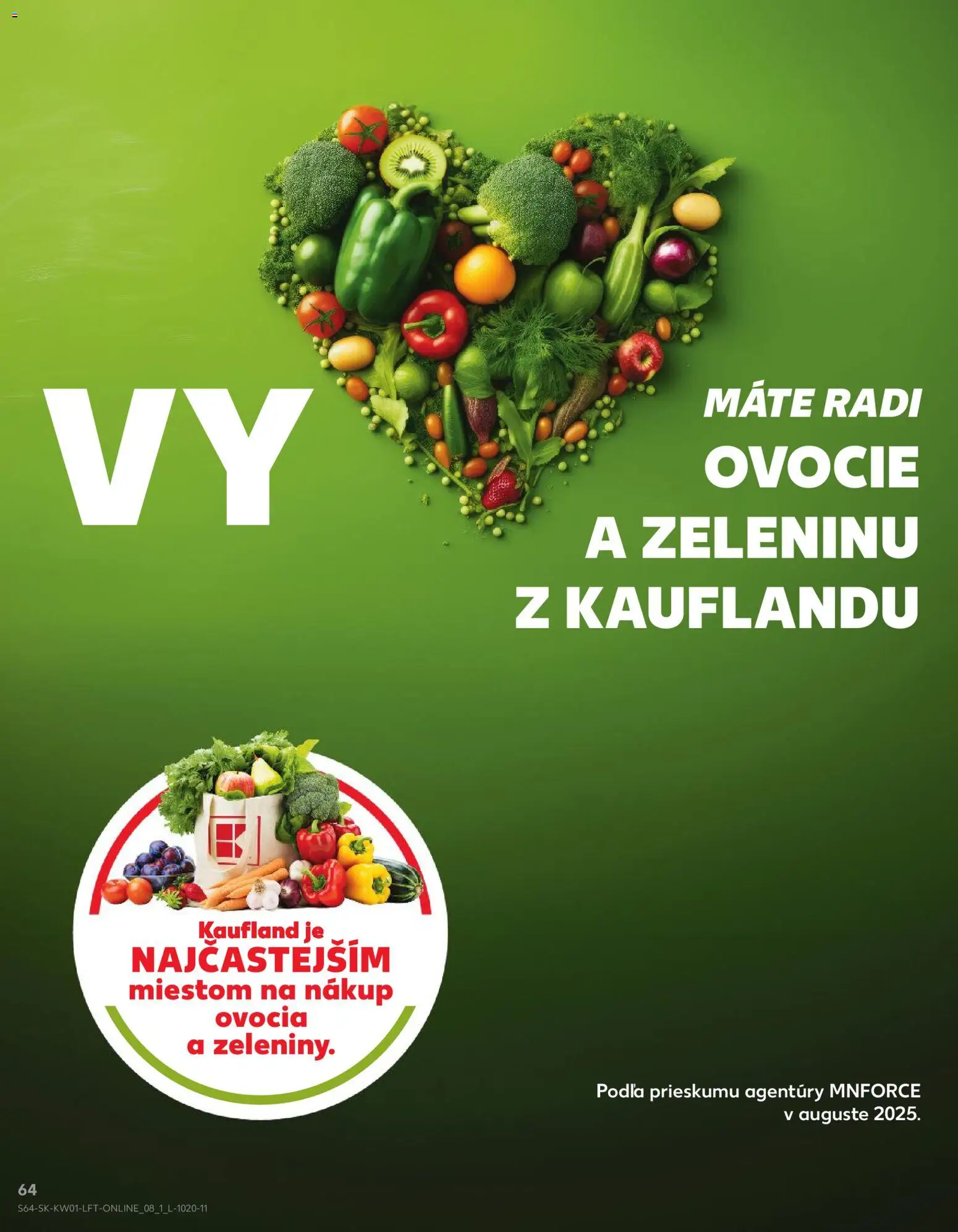 Kaufland SK akciós ujság - amely érvényes a következő dátumtól: 02.01.2026 | Oldal: 64