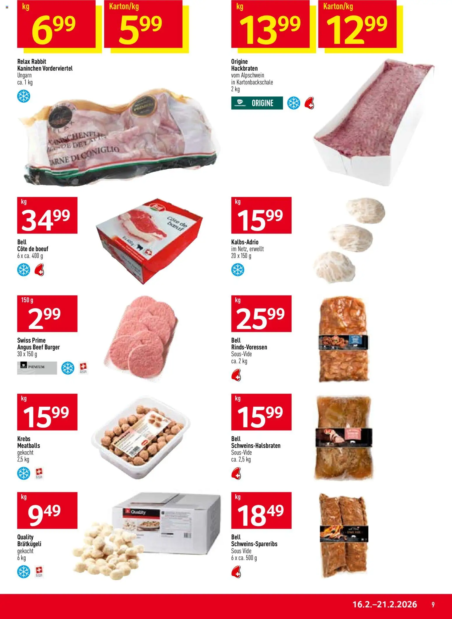 Prodega Aktionen – gültig ab 16.02.2026 | Seite: 9 | Produkte: Burger