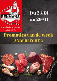 Renmans folder / publicité - Voorbeeld van een folder van Renmans, geldig van 23.01.2026