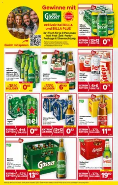 Billa AT akciós ujság - amely érvényes a következő dátumtól: 28.08.2025 | Oldal: 16 | Termékek: Radler, Heineken, Budweiser, Gösser