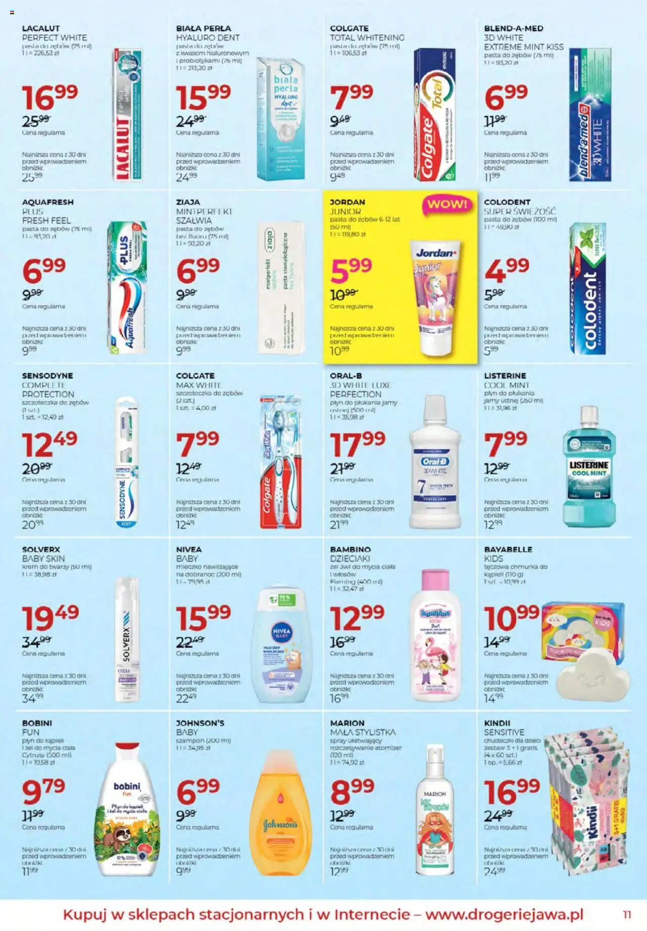 Jawa Gazetka od 03.10.2025 | Strona: 11 | Produkty: Szampon, Krem, Lacalut, Pasta do zębów