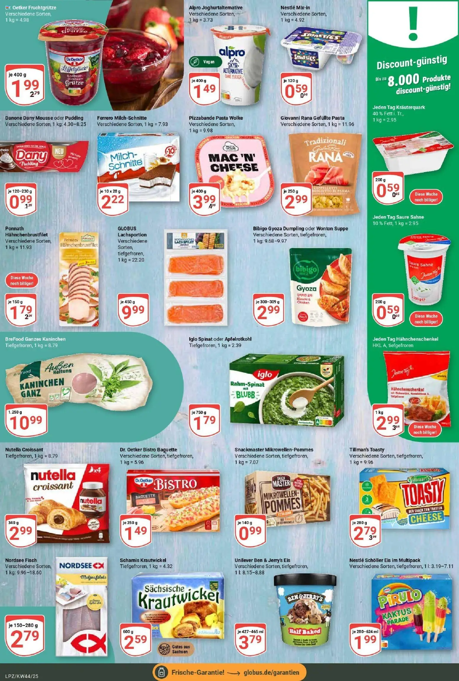 Globus prospekt Leipzig	 – gültig ab 26.10.2025 | Seite: 10 | Produkte: Milch, Ben & Jerry's, Alpro, Pasta