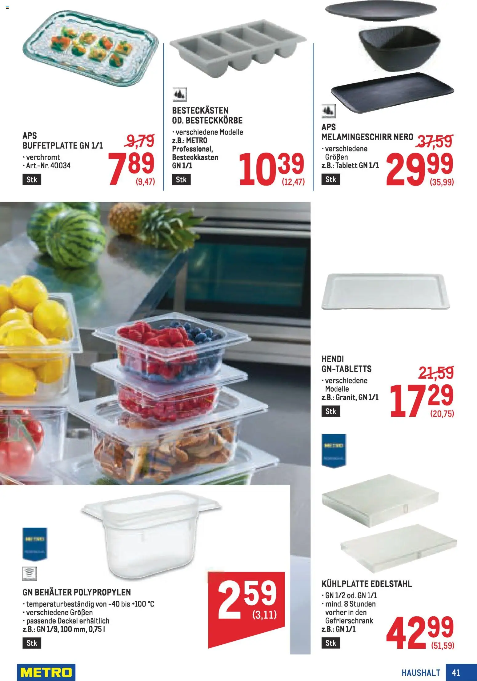 Metro angebote Profi gültig ab 05.03.2026 | Seite: 41 | Produkte: Gefrierschrank