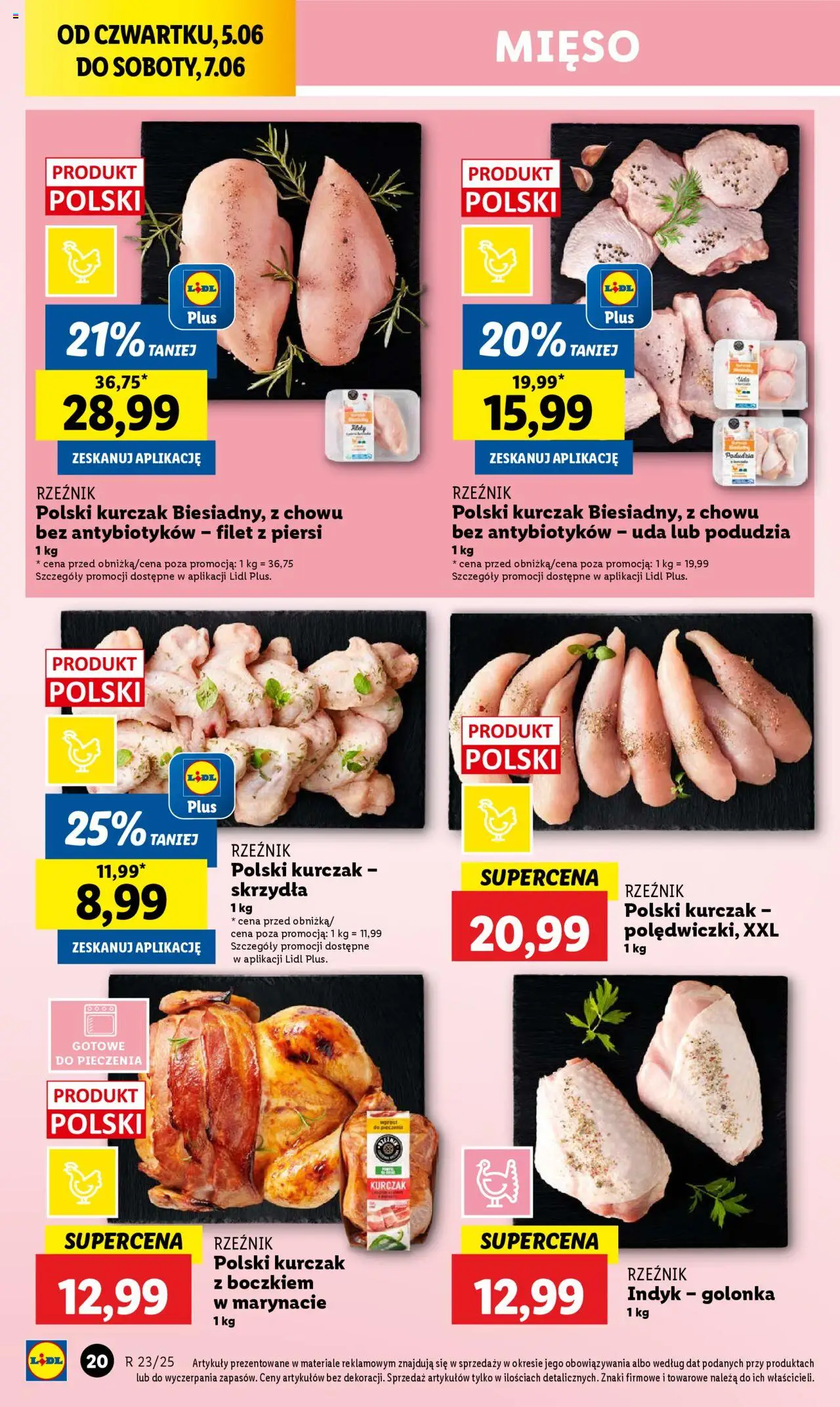 Lidl Gazetka od 05.06.2025 | Strona: 24 | Produkty: Kurczak, Piersi, Mięso