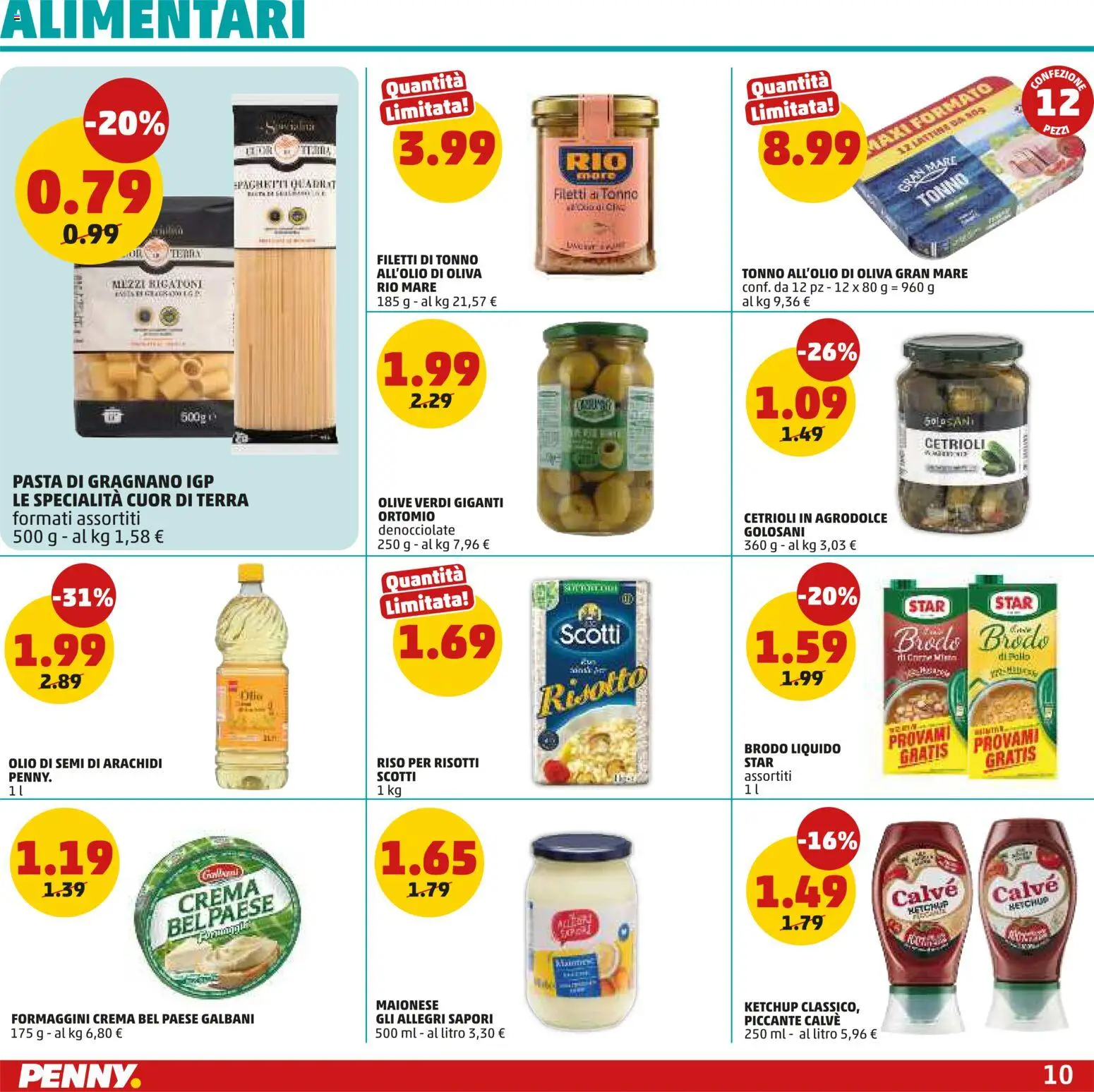 Volantino PENNY del 26.02.2026 | Pagina: 10 | Prodotti: Pollo, Riso, Ketchup, Olio