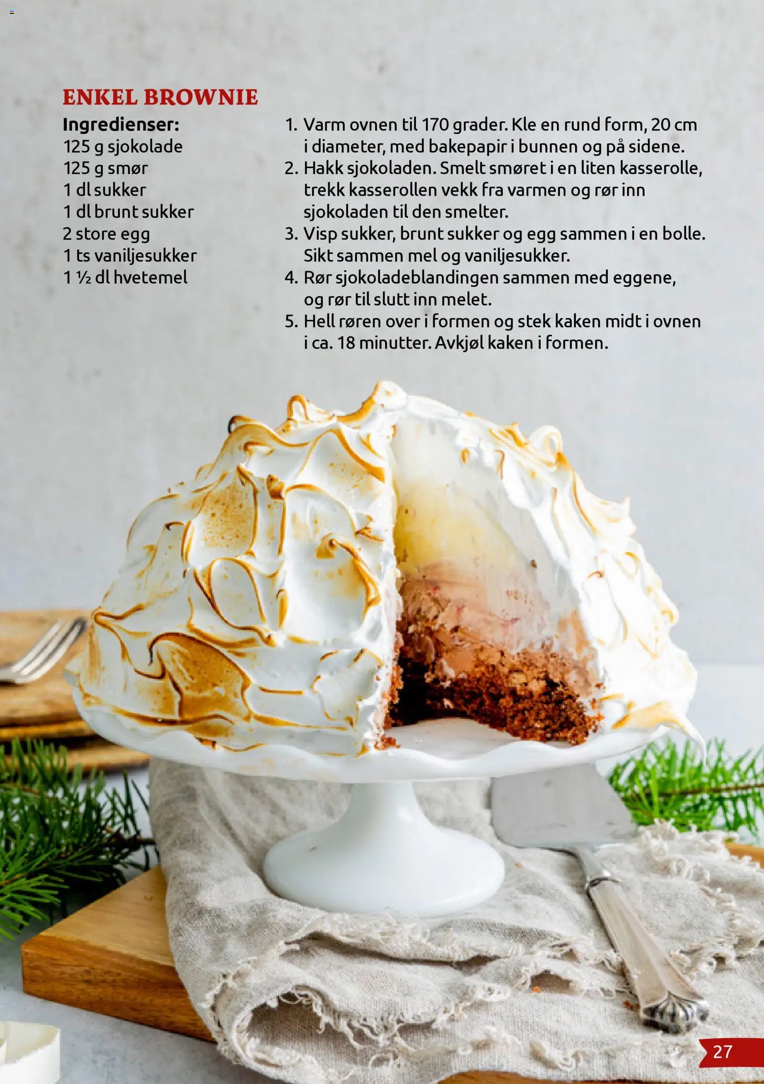 {H1} | Side: 27 | Produkter: Visp, Smør, Mel, Суміш дитяча