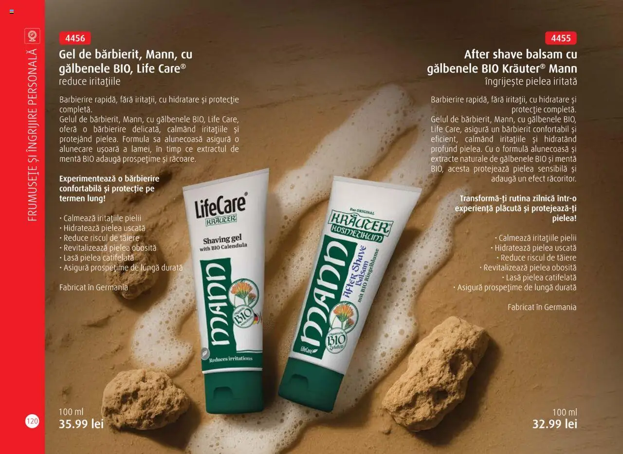 Noul catalog Life Care – valabil de la 01.10.2025 | Pagină: 122 | Produse: Şerit ödül, After shave, Balsam