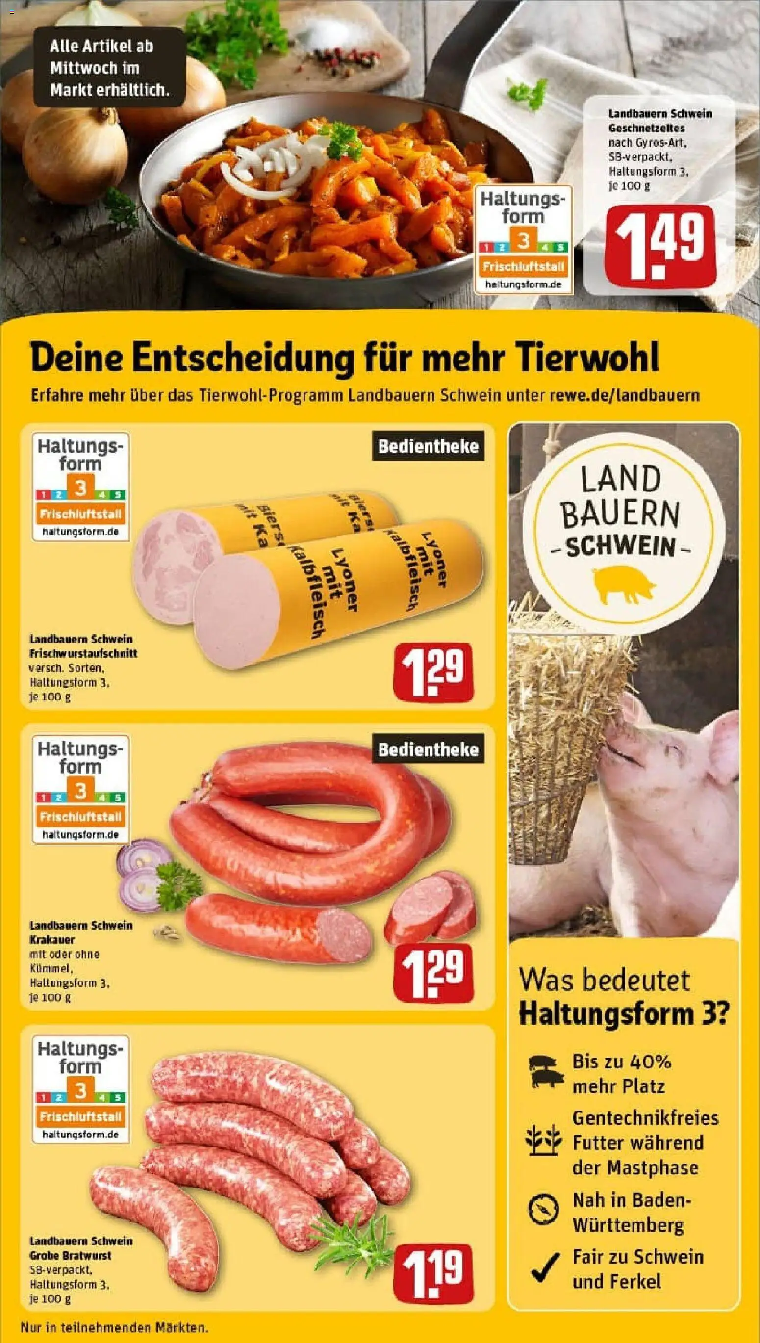 Rewe prospekt Saarbrücken	 – gültig ab 26.10.2025 | Seite: 13 | Produkte: Bratwurst