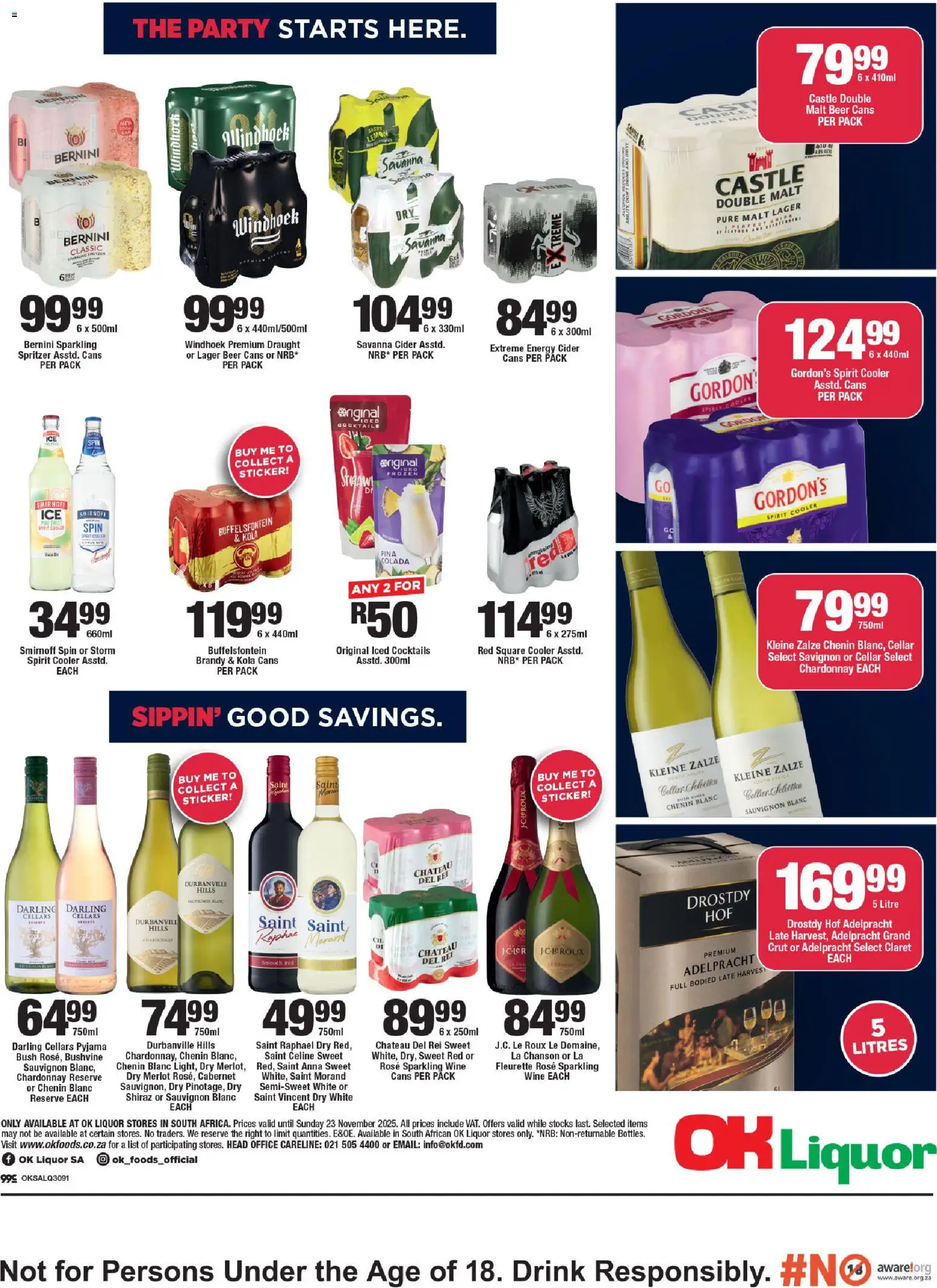 New OK Foods catalogue – valid from 12.11.2025 | Page: 2 | Products: Cider, Cooler, Wine, Lemon