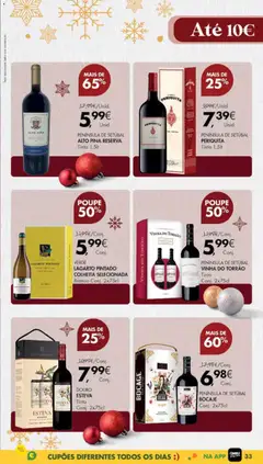Pré-visualização ALTO PINA RESERVA, PENÍNSULA DE SETÚBAL Tinto 1,5lt válido de 02.12.2025 | Página: 33 | Produtos: Alto pina reserva