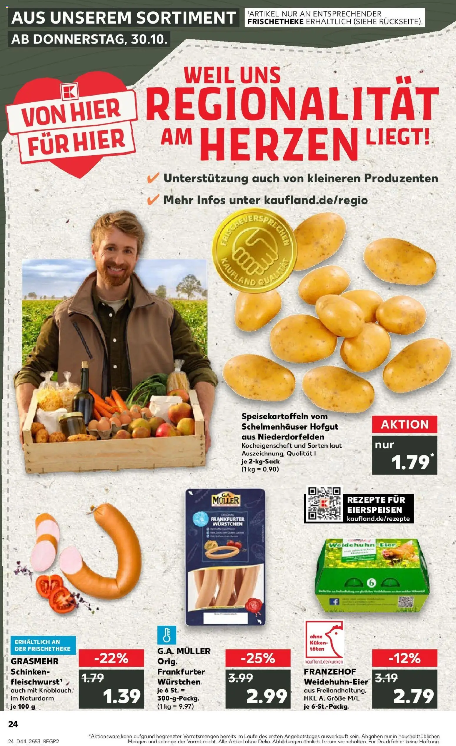 Kaufland prospekt Frankfurt Am Main	 – gültig ab 30.10.2025 | Seite: 24 | Produkte: Schinken