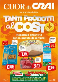 Anteprima del volantino CRAI volantino Cuor di Crai Alessandria  valido a partire dal 16.04.2026