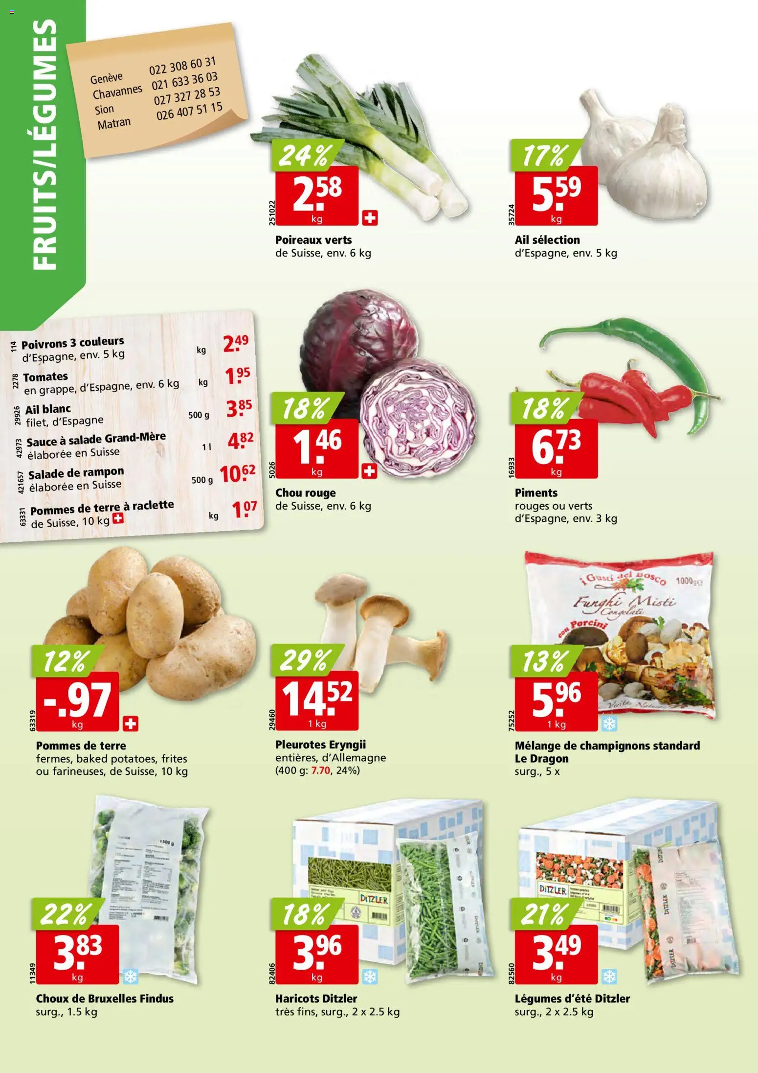Aligro Aktionen Chavannes, Matran, Genève, Sion – gültig ab 17.11.2025 | Seite: 2 | Produkte: Rouge, Champignons, Raclette