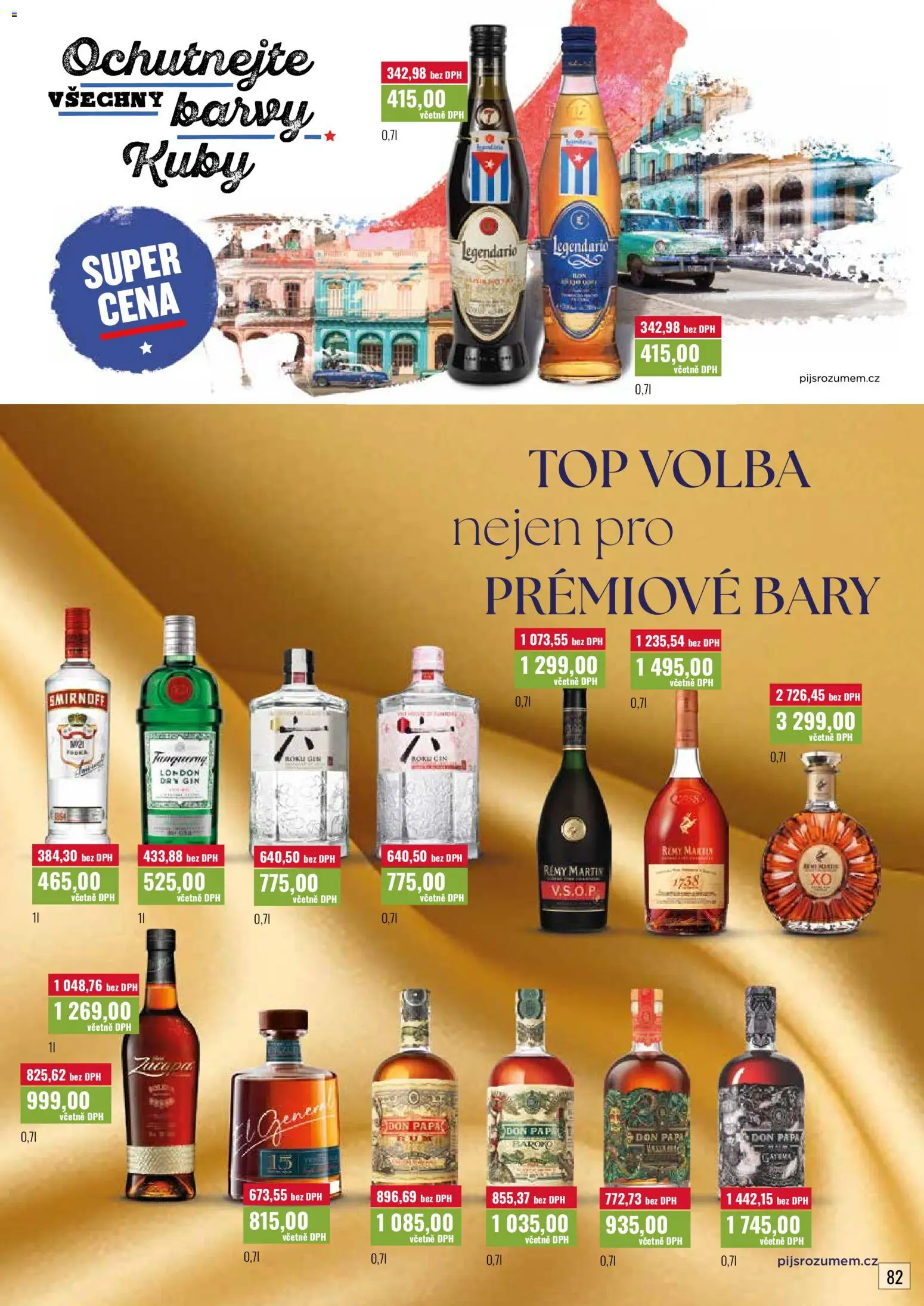 Ratio leták od 01.03.2026 | Strana: 82 | Produkty: Dry gin, Barvy, Legendario, Zacapa