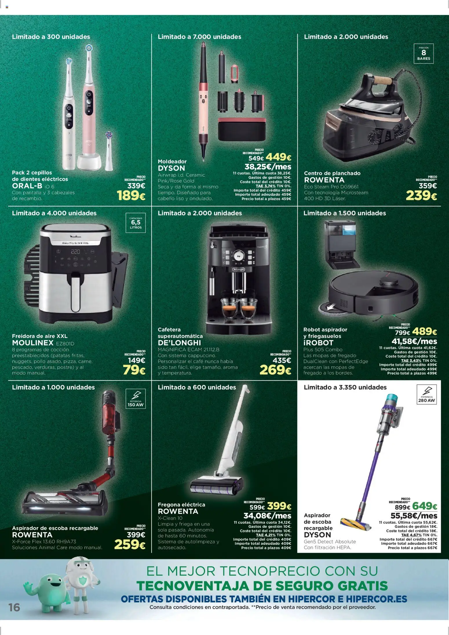 El Corte Inglés Black Friday │ válido desde el 24.11.2025 | Página: 16 | Productos: Escoba, Cafetera, Robot, Aspirador