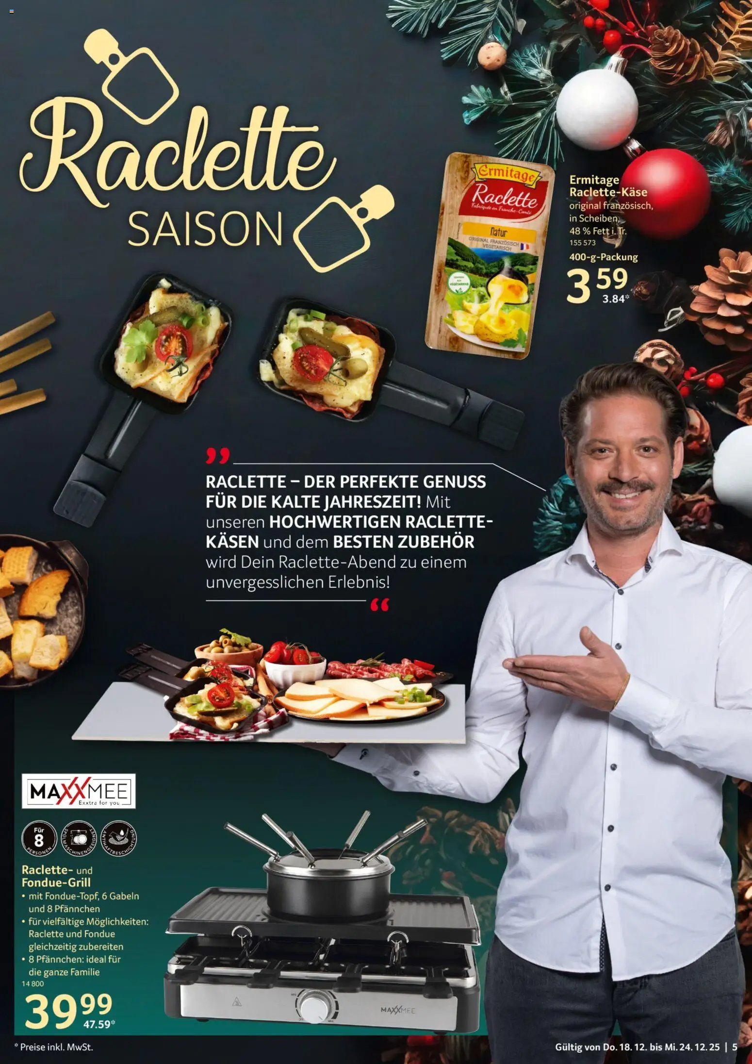 Selgros Prospekt 	 – gültig ab 18.12.2025 | Seite: 5 | Produkte: Raclette, Fondue