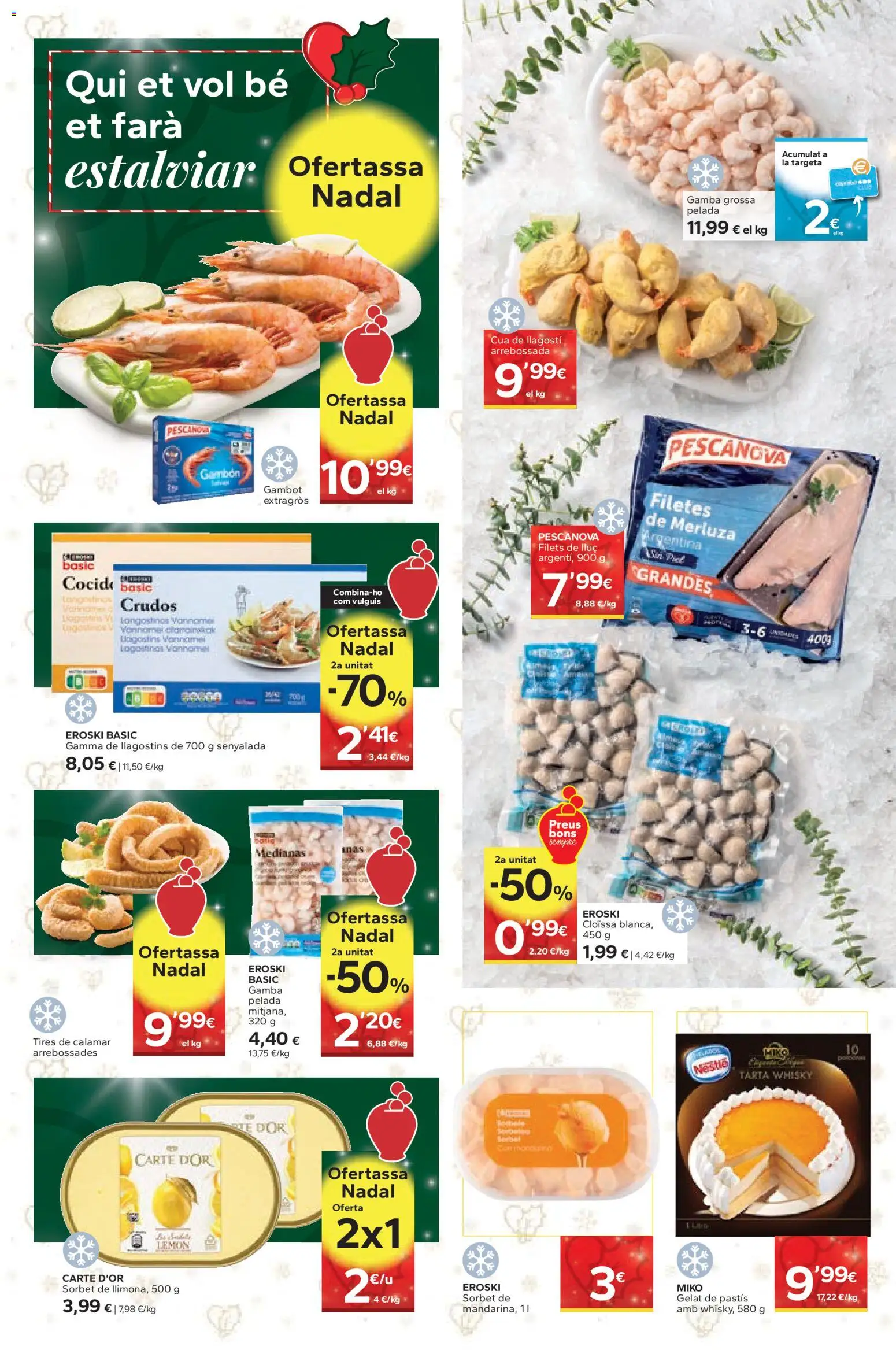 Caprabo - Especial Cap d'Any │ válido desde el 26.12.2025 | Página: 8 | Productos: Filetes de merluza, Whisky, Gamba