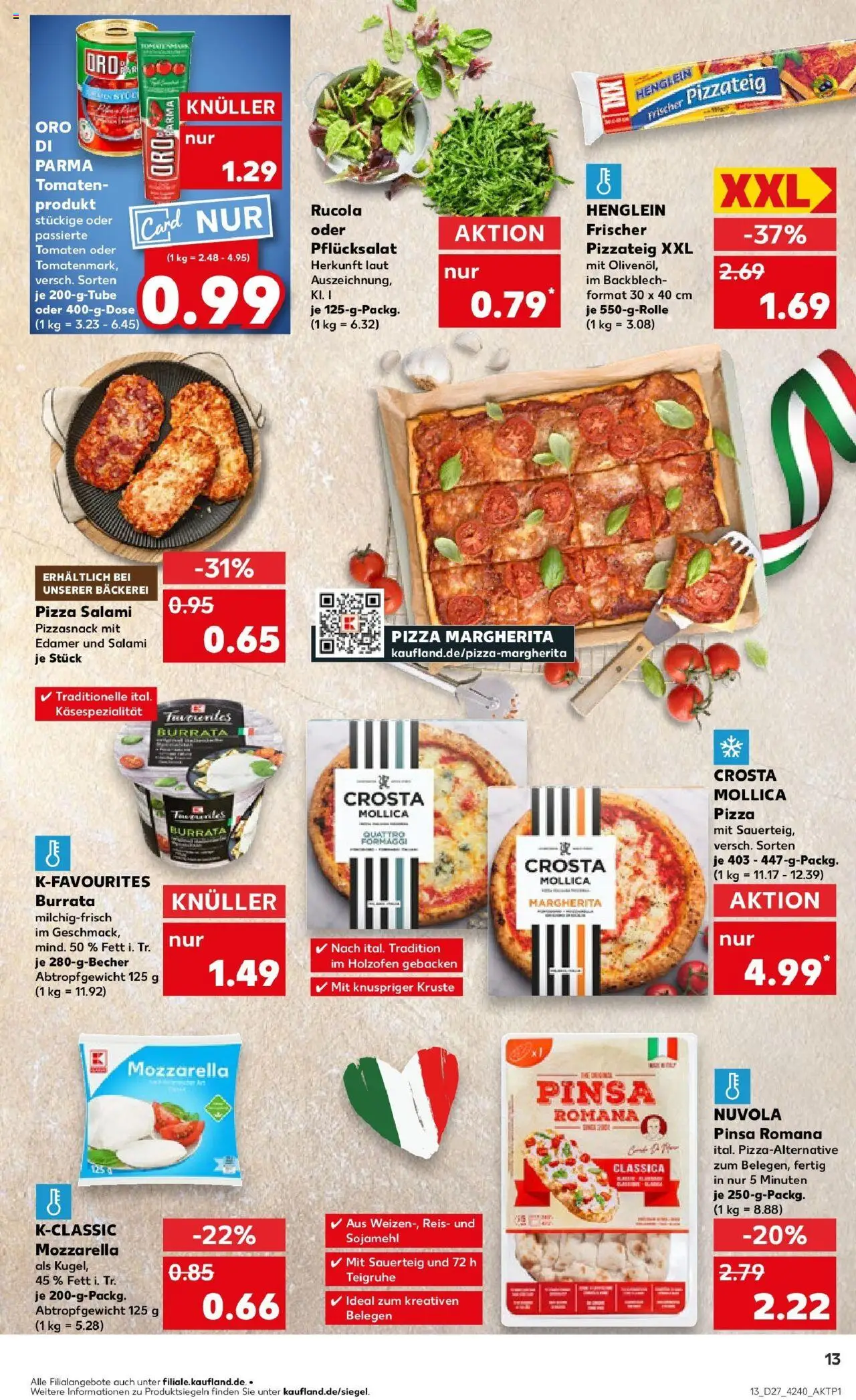 Kaufland prospekt Feuchtwangen	 - gültig ab dem 06.07.2025 | Seite: 28 | Produkte: Edamer, Burrata, Salami, Reis