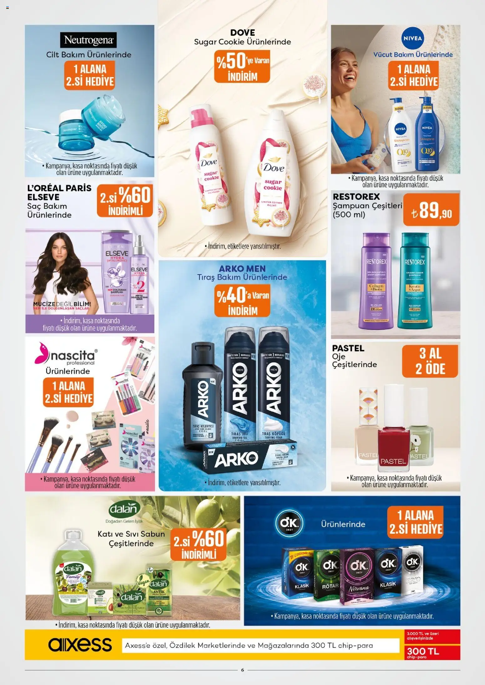 Özdilek Katalog - 03.12.2025 tarihinden itibaren geçerlidir | Sayfa: 6 | Ürünler: Duş, Tıraş köpüğü, Sabun, Kasa