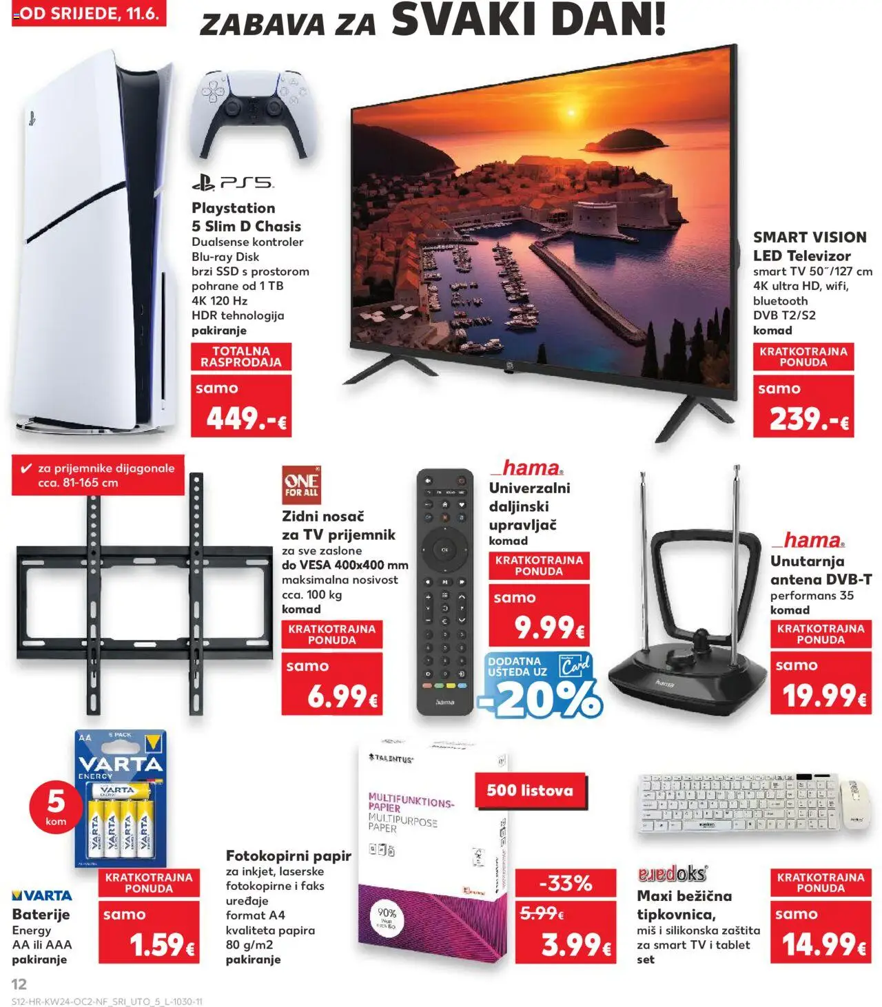 Kaufland HR akciós ujság - amely érvényes a következő dátumtól: 11.06.2025 | Oldal: 12 | Termékek: SSD, Tablet, TV, Smart tv
