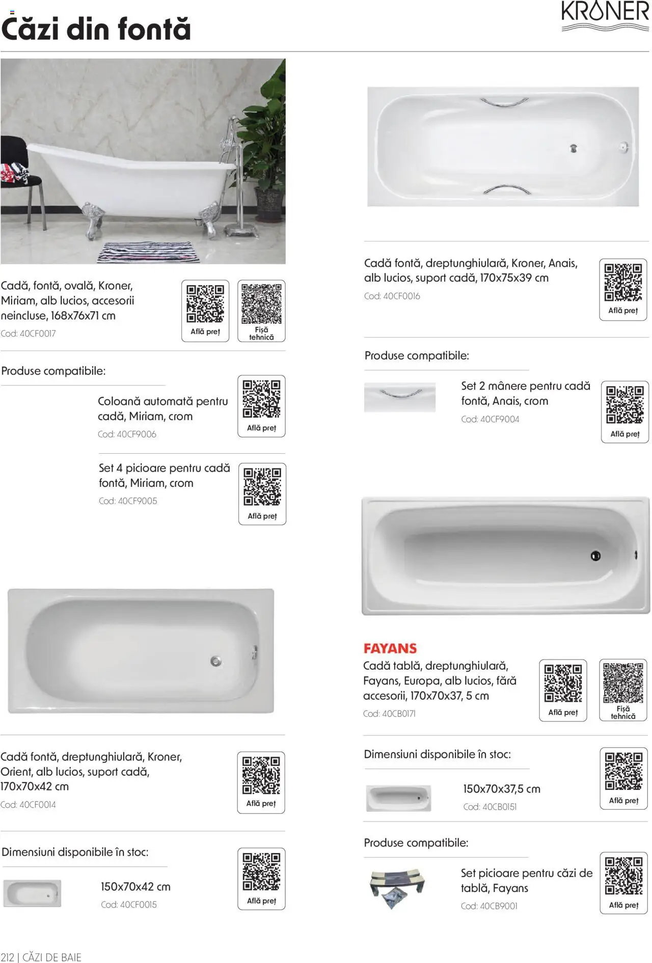 Catalog Romstal – valabil de la 25.11.2024 | Pagină: 212 | Produse: Cadă