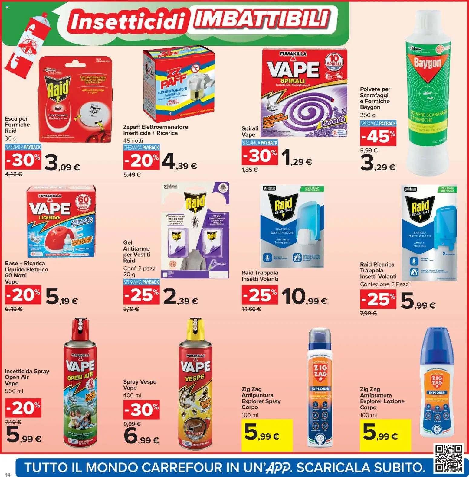 Volantino Carrefour del 21.04.2026 | Pagina: 14 | Prodotti: The, Lavanda, Insetticida