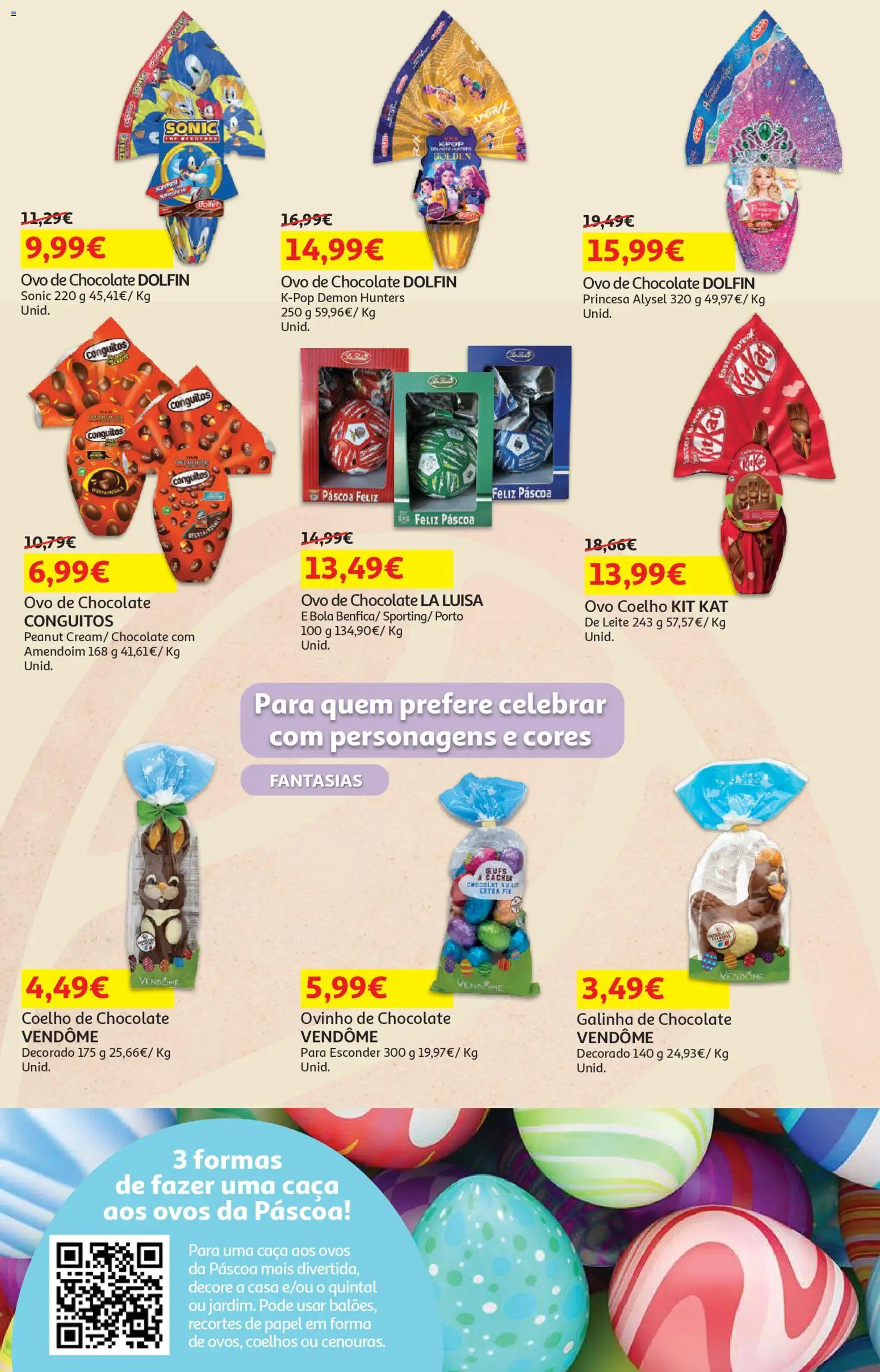 Auchan - Páscoa │ válido de 13.03.2026 | Página: 6 | Produtos: Leite, Ovos, Chocolate, Coelho