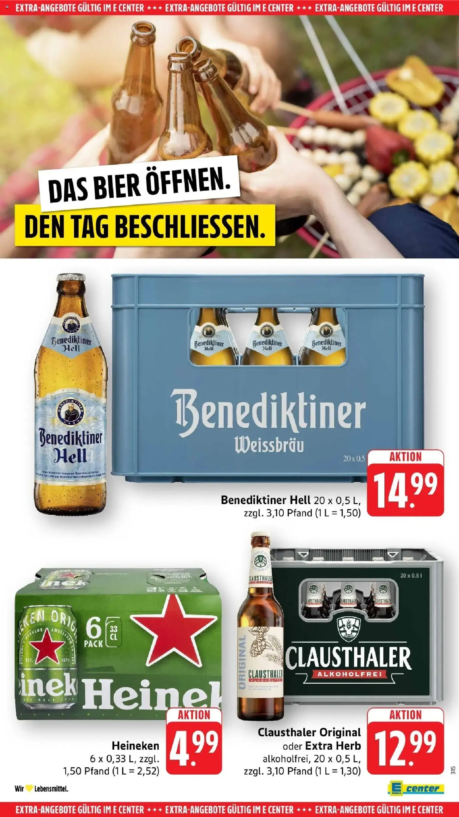 E center Prospekt Überlingen	 – gültig ab 05.04.2026 | Seite: 55 | Produkte: Bier, Benediktiner hell, Heineken
