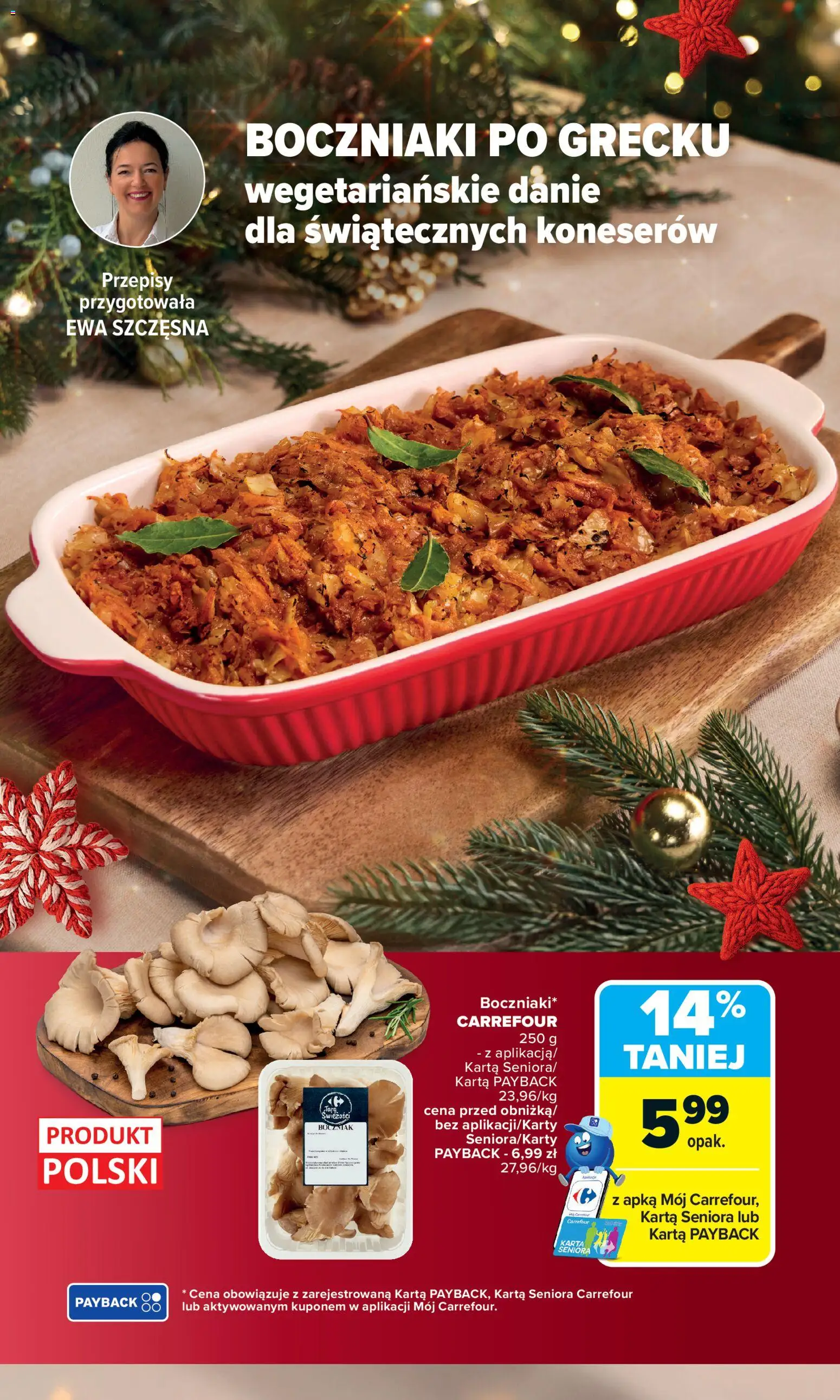 Carrefour Gazetka od 01.12.2025 | Strona: 4 | Produkty: Karta, Boczniaki