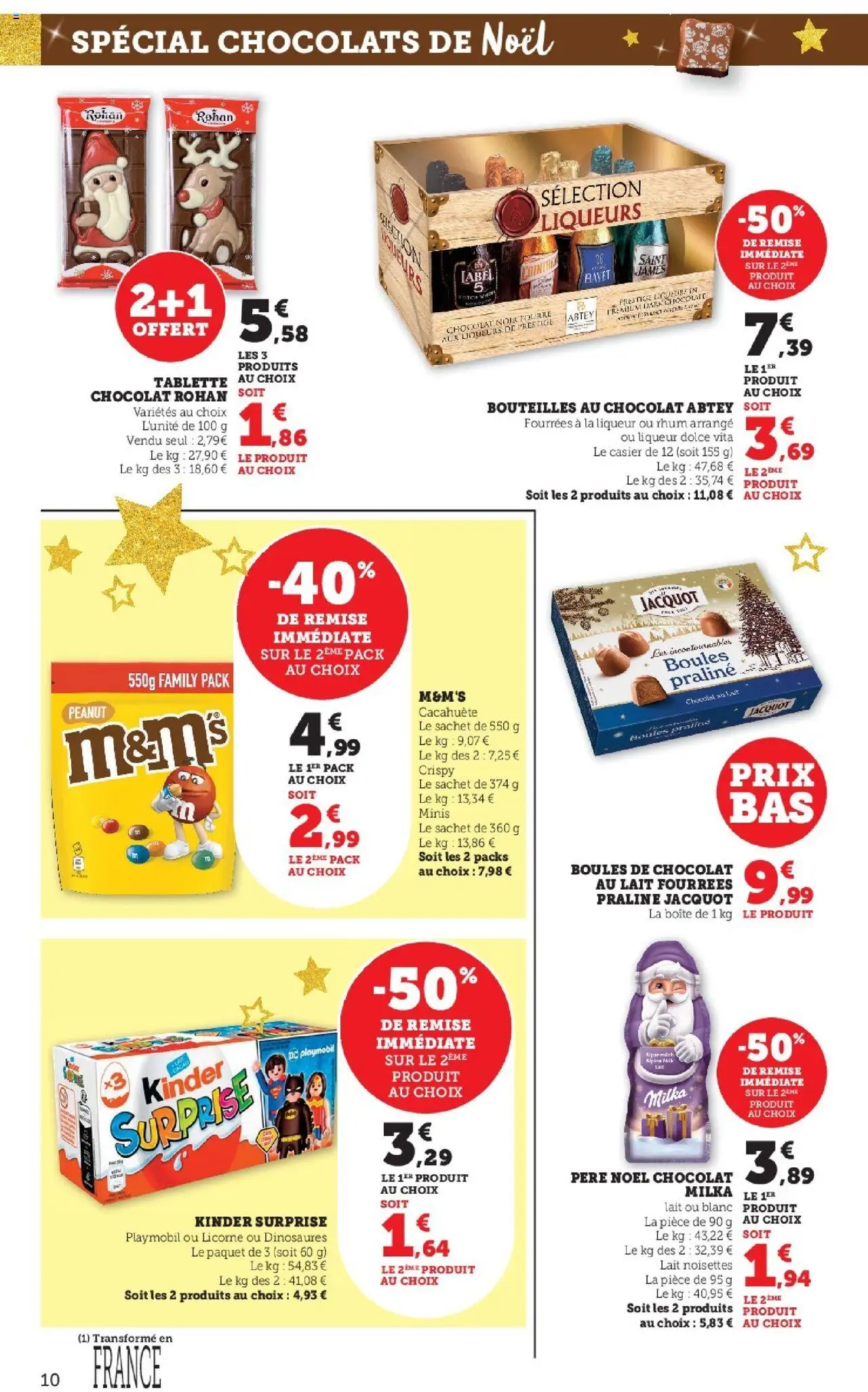 {H1} | Page: 10 | Produits: Tablette, Playmobil, Rhum, Lait
