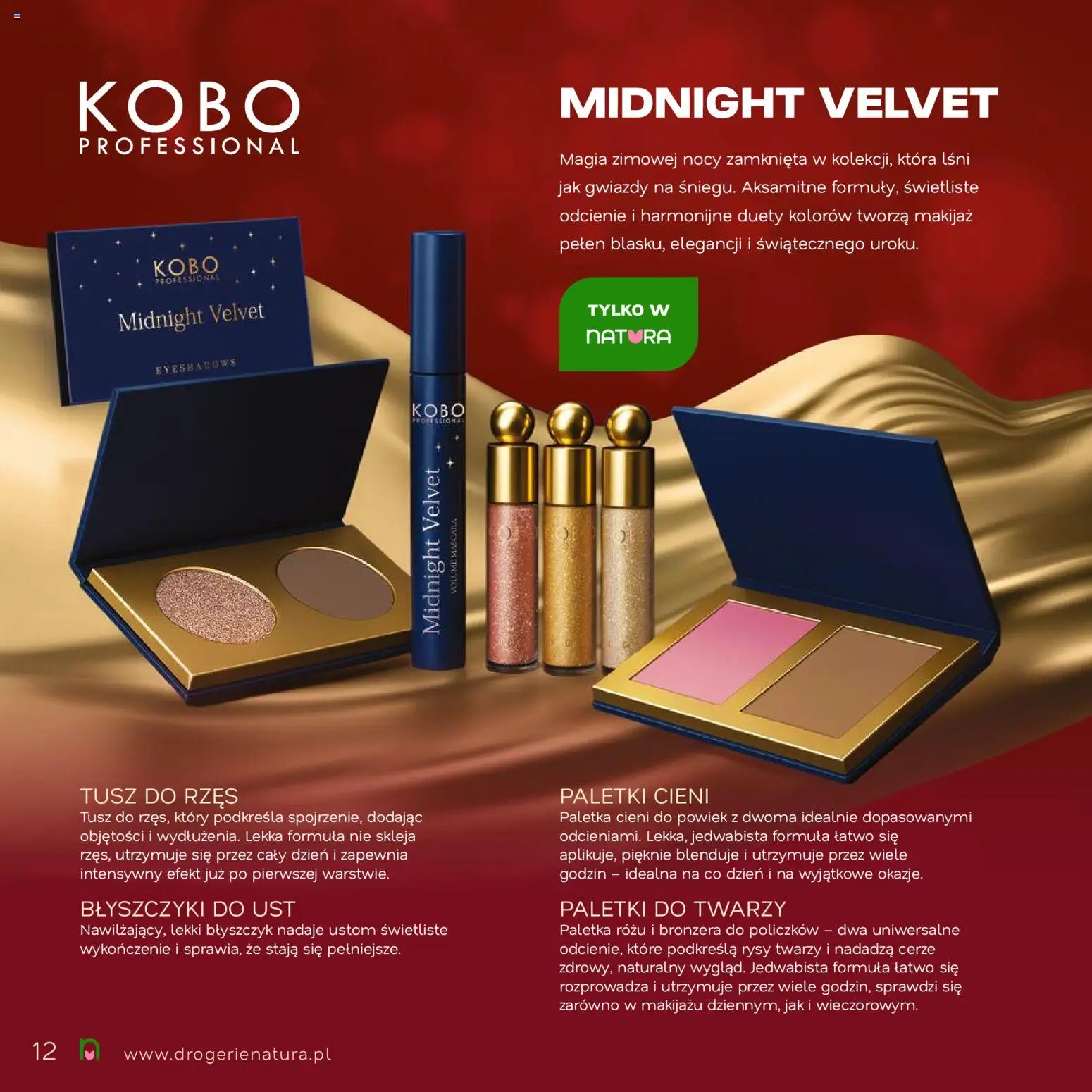 Drogerie Natura Gazetka - Magia Świąt od 18.11.2025 | Strona: 12 | Produkty: Makijaż, Tusz do rzęs, Błyszczyk