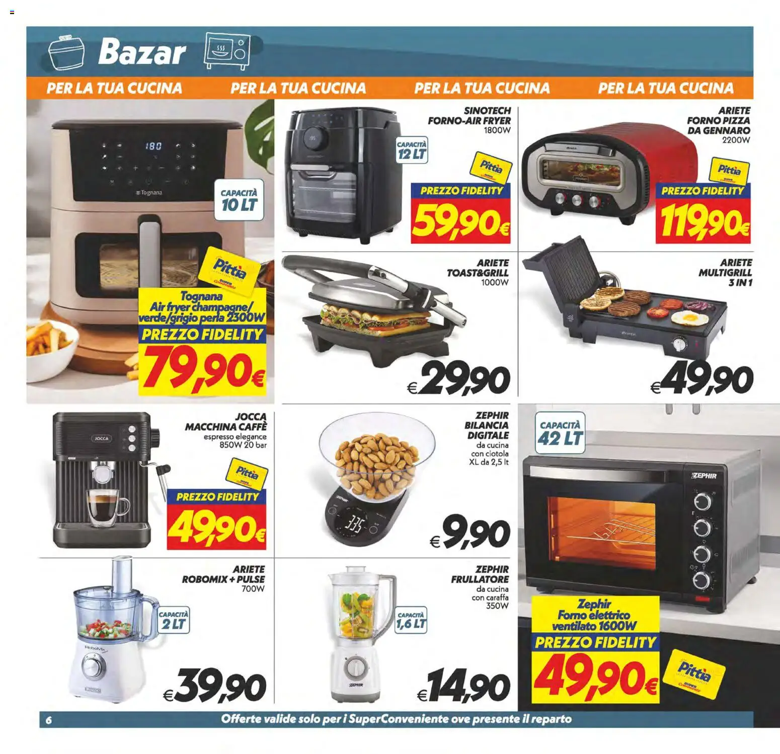 Volantino SuperConveniente del 24.02.2026 | Pagina: 31 | Prodotti: Caraffa, Forno, Bilancia, Forno elettrico