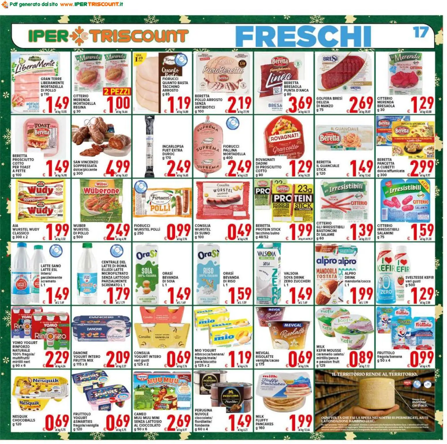 Volantino Ipertriscount del 06.12.2025 | Pagina: 17 | Prodotti: Cioccolato, Latte, Prosciutto, Mortadella