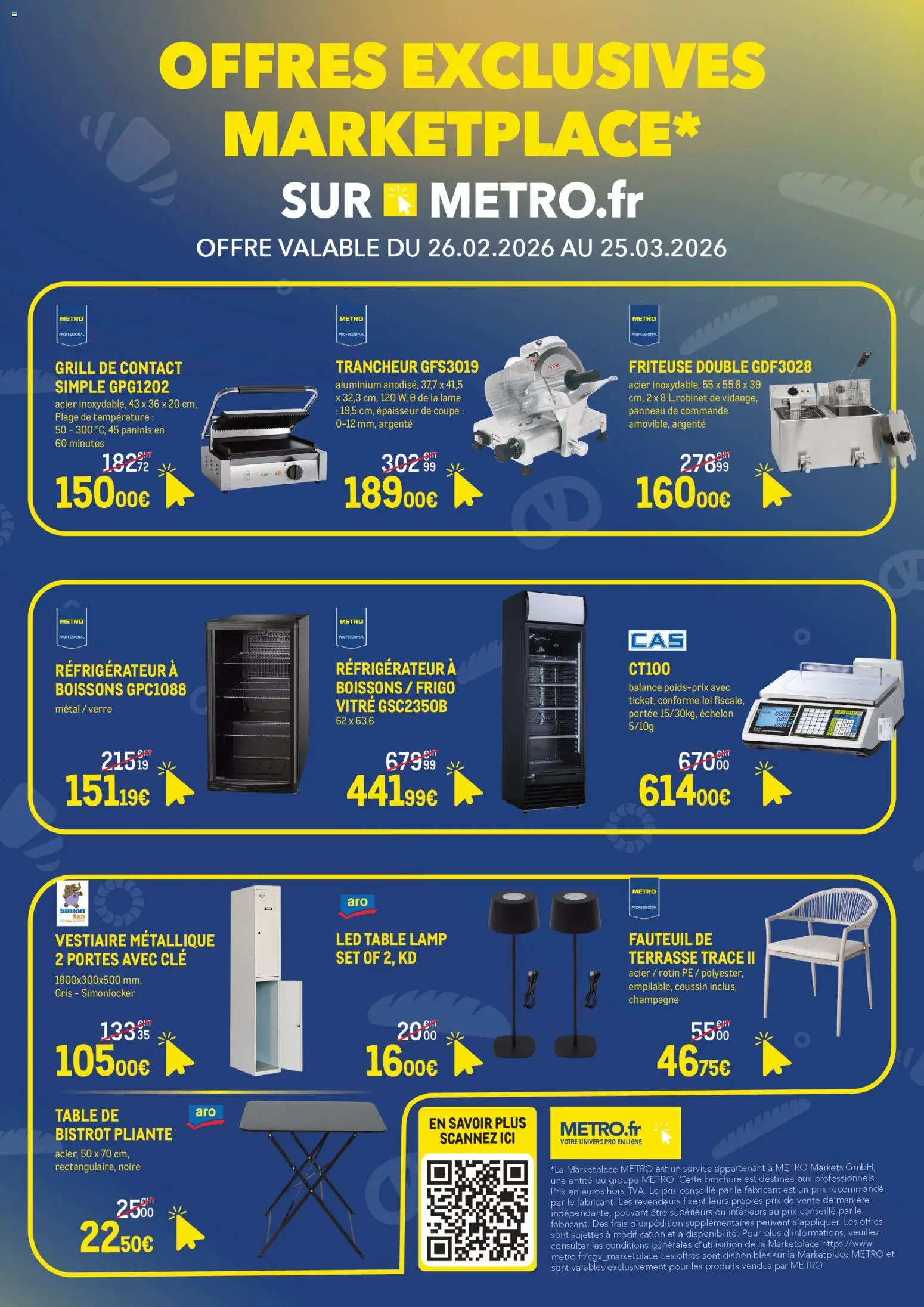 {H1} | Page: 1 | Produits: Grill, Friteuse, Frigo, Portes