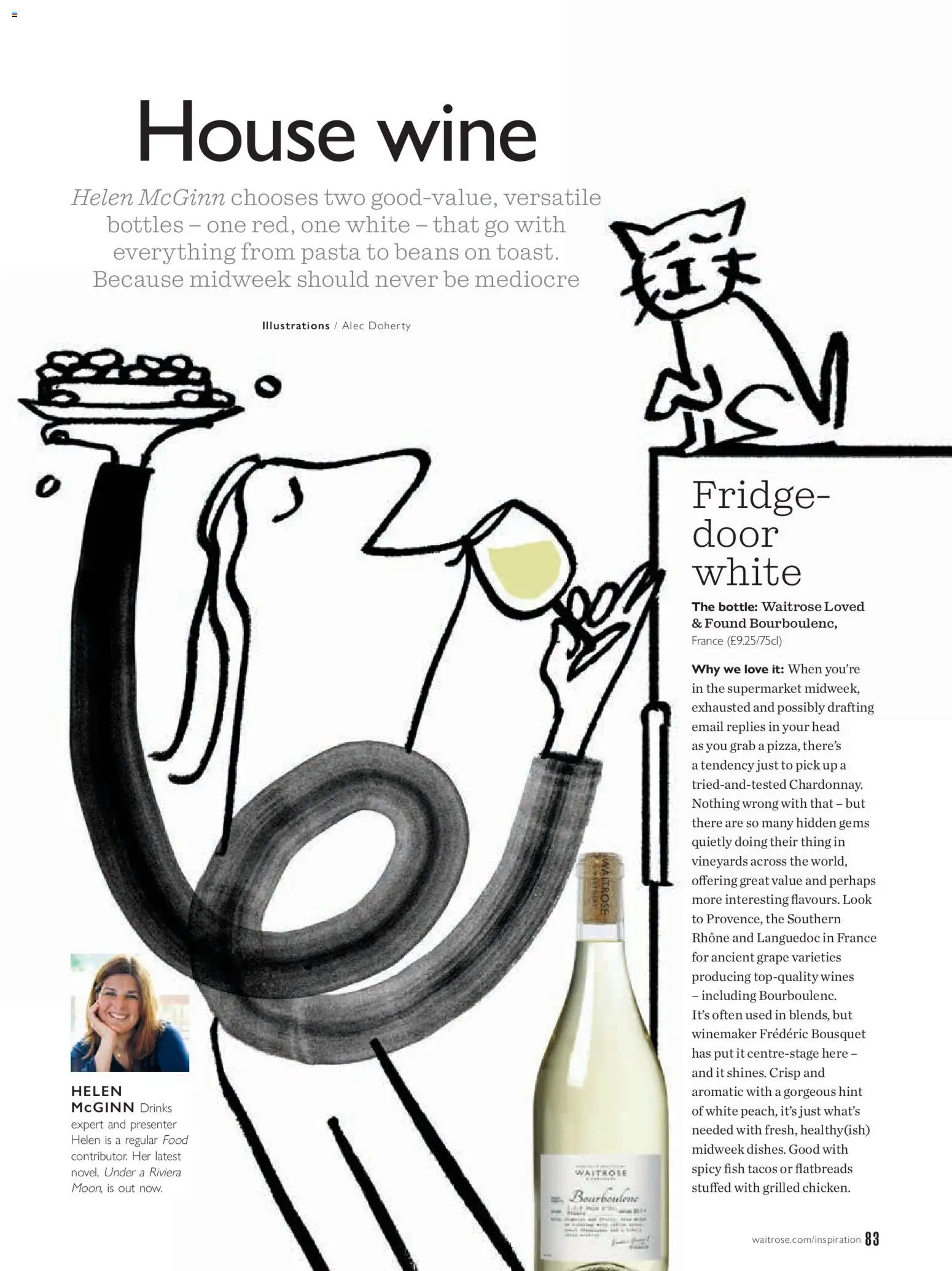 {H1} | Page: 83 | Products: Grape, Wine, Fish, Pasta