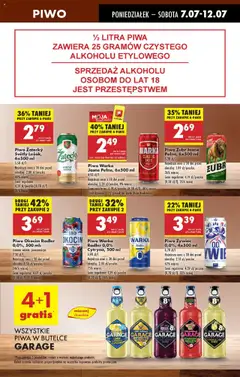 Biedronka gazetka od 07.07.2025 | Strona: 61 | Produkty: Piwo żubr, Karta, Leżak, Piwo