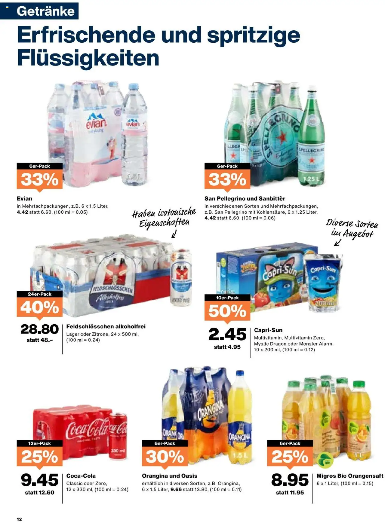 Migros Aktionen – gültig ab 30.09.2025 | Seite: 12 | Produkte: Orangensaft
