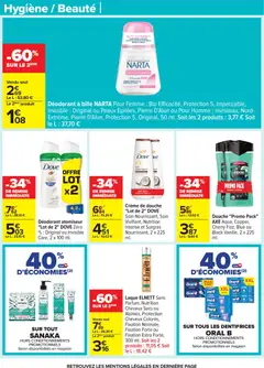 Carrefour - Prévisualisation de Carrefour catalogue semaine 52 valide à partir de 23.12.2025 | Page: 53 | Produits: Alcool, Déodorant, Douche, Crème