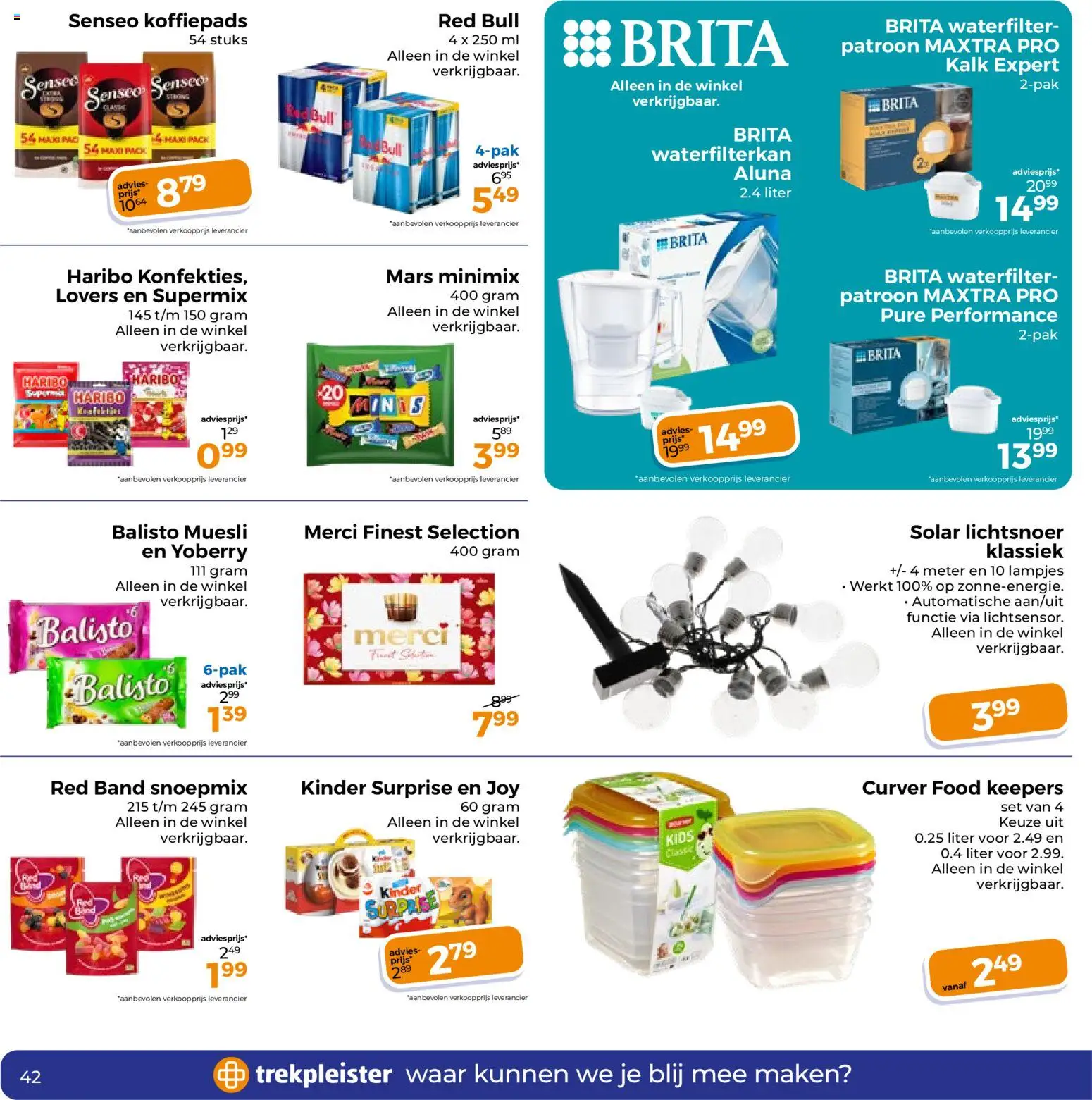 {H1} | Pagina: 42 | Producten: Red Bull, Muesli, Kinder, Mars