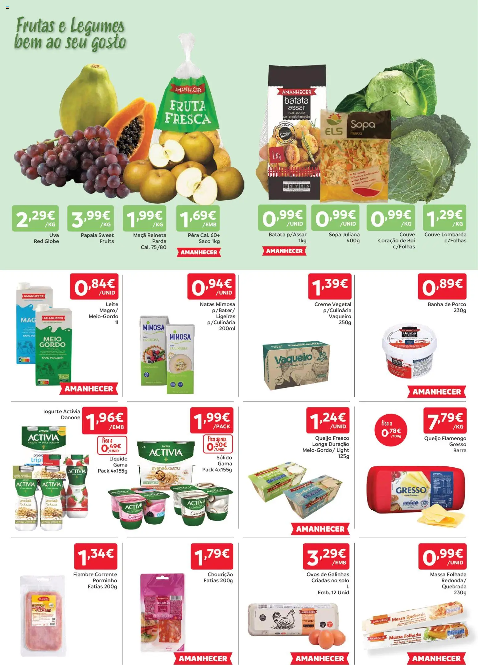 Amanhecer folheto │ válido de 30.10.2025 | Página: 2 | Produtos: Batata, Sopa, Maça, Natas