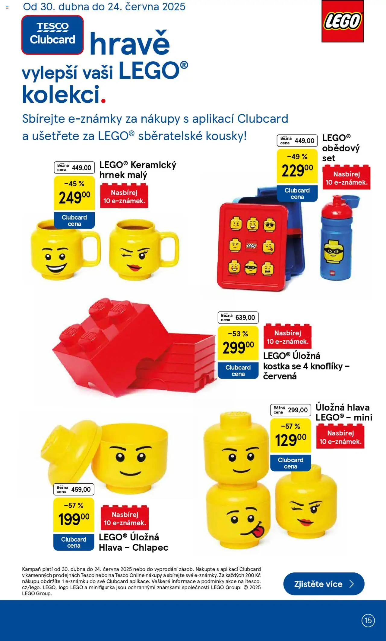 Tesco leták - Hypermarket od 11.06.2025 | Strana: 15 | Produkty: LEGO, Hrnek, Lunch