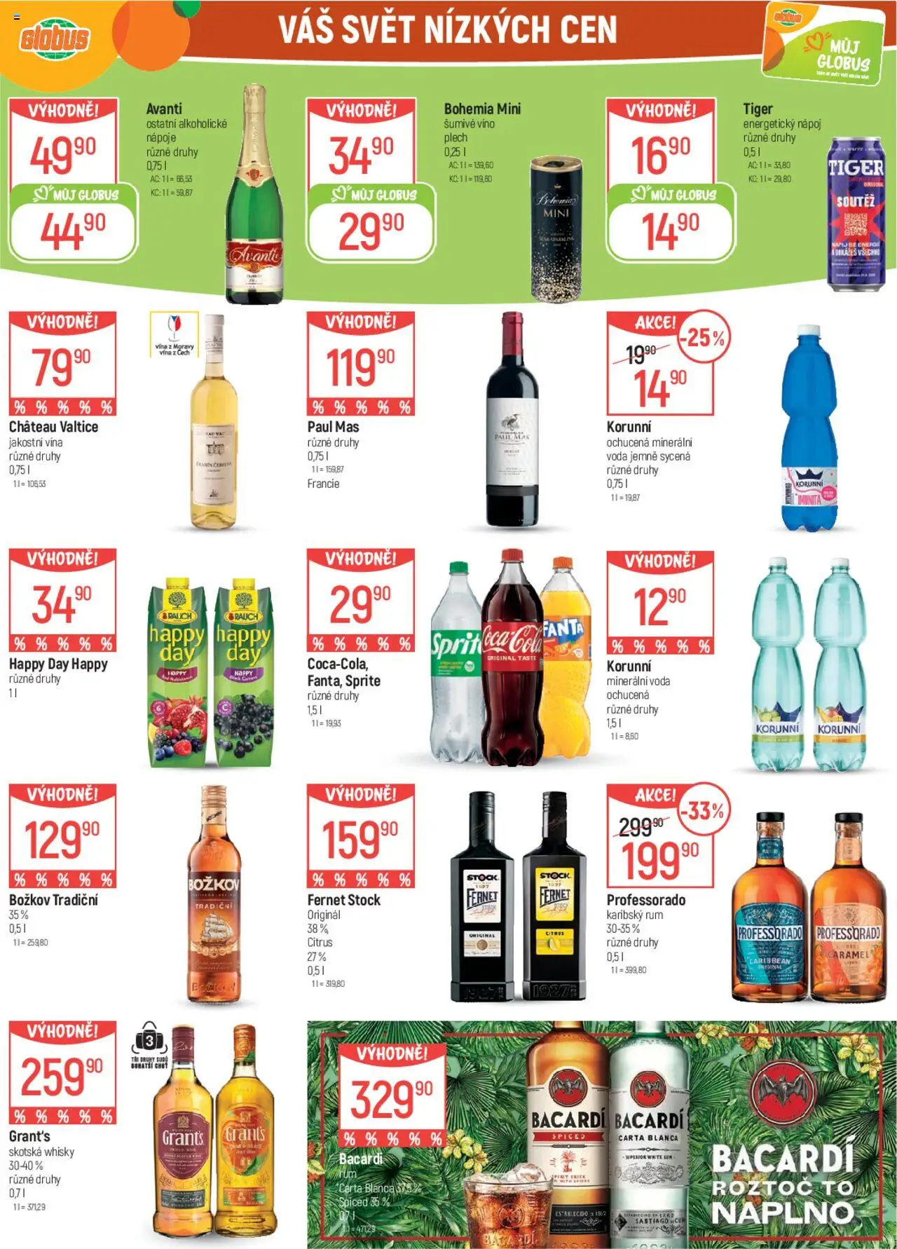 Globus leták od 13.08.2025 | Strana: 28 | Produkty: Tiger, Víno, Whisky, Fernet