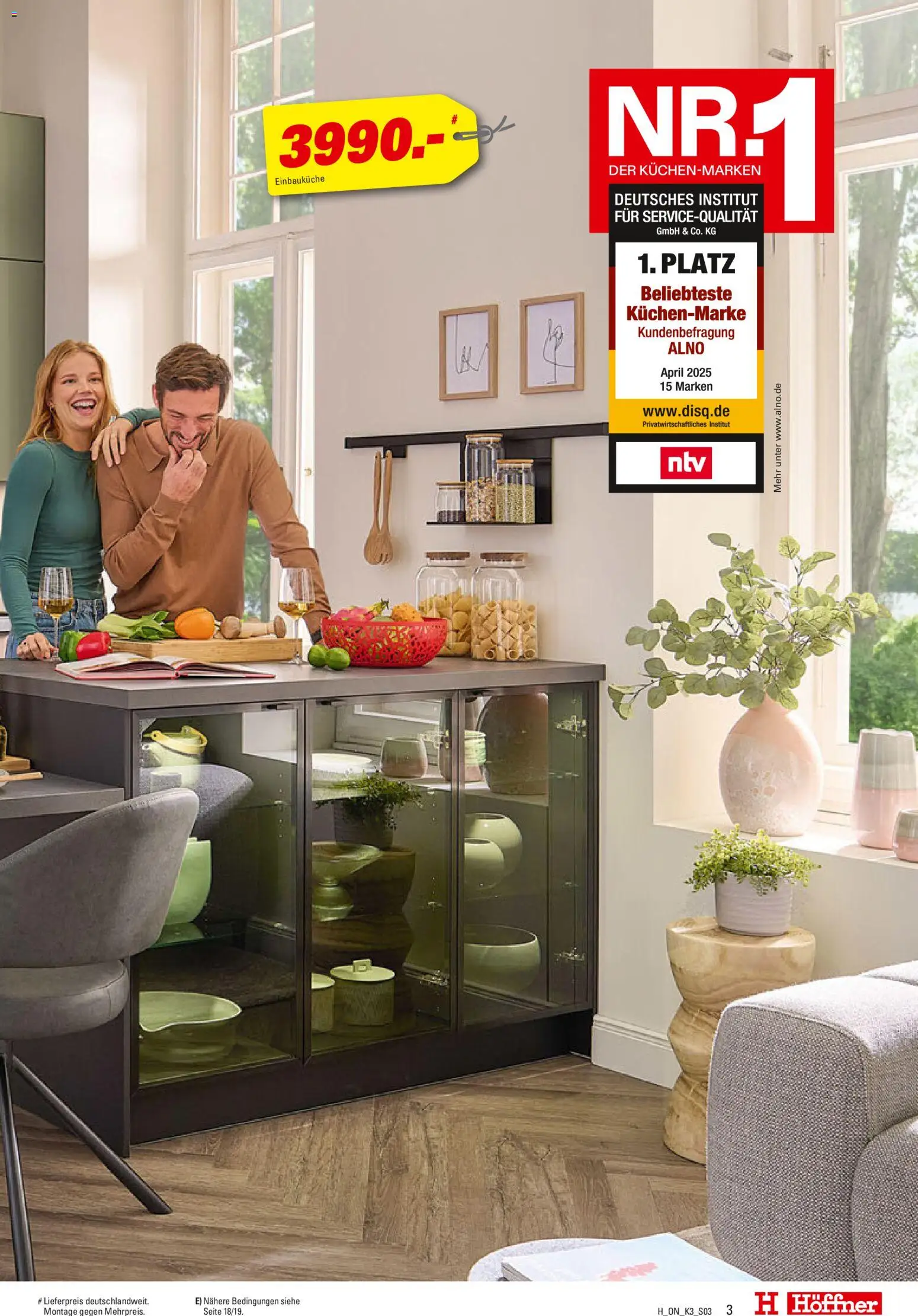 Höffner Prospekt 	 – gültig ab 03.11.2025 | Seite: 3 | Produkte: Einbauküche
