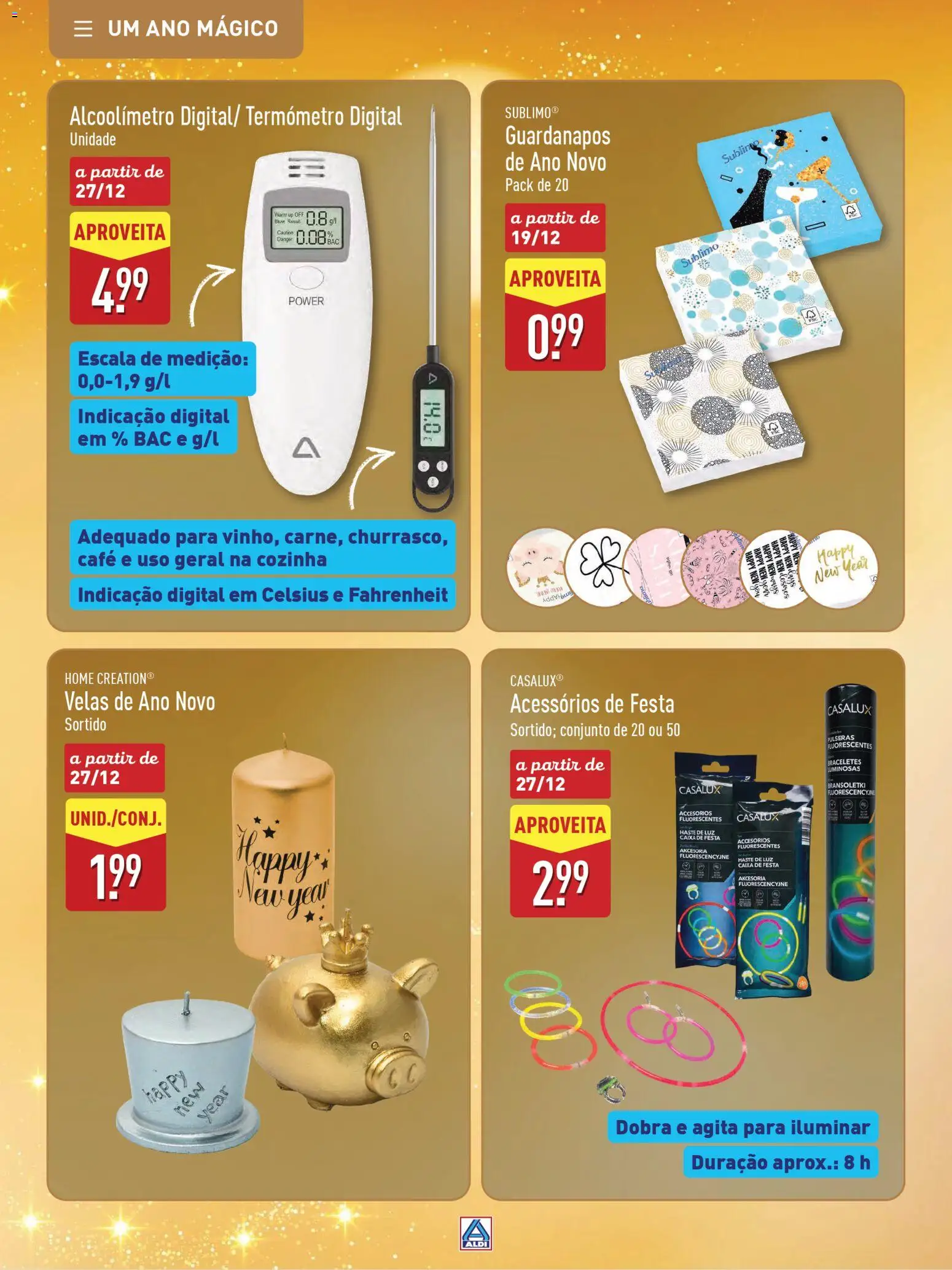 Aldi folheto │ válido de 22.11.2025 | Página: 61 | Produtos: Termómetro, Guardanapos, Caixa, Café