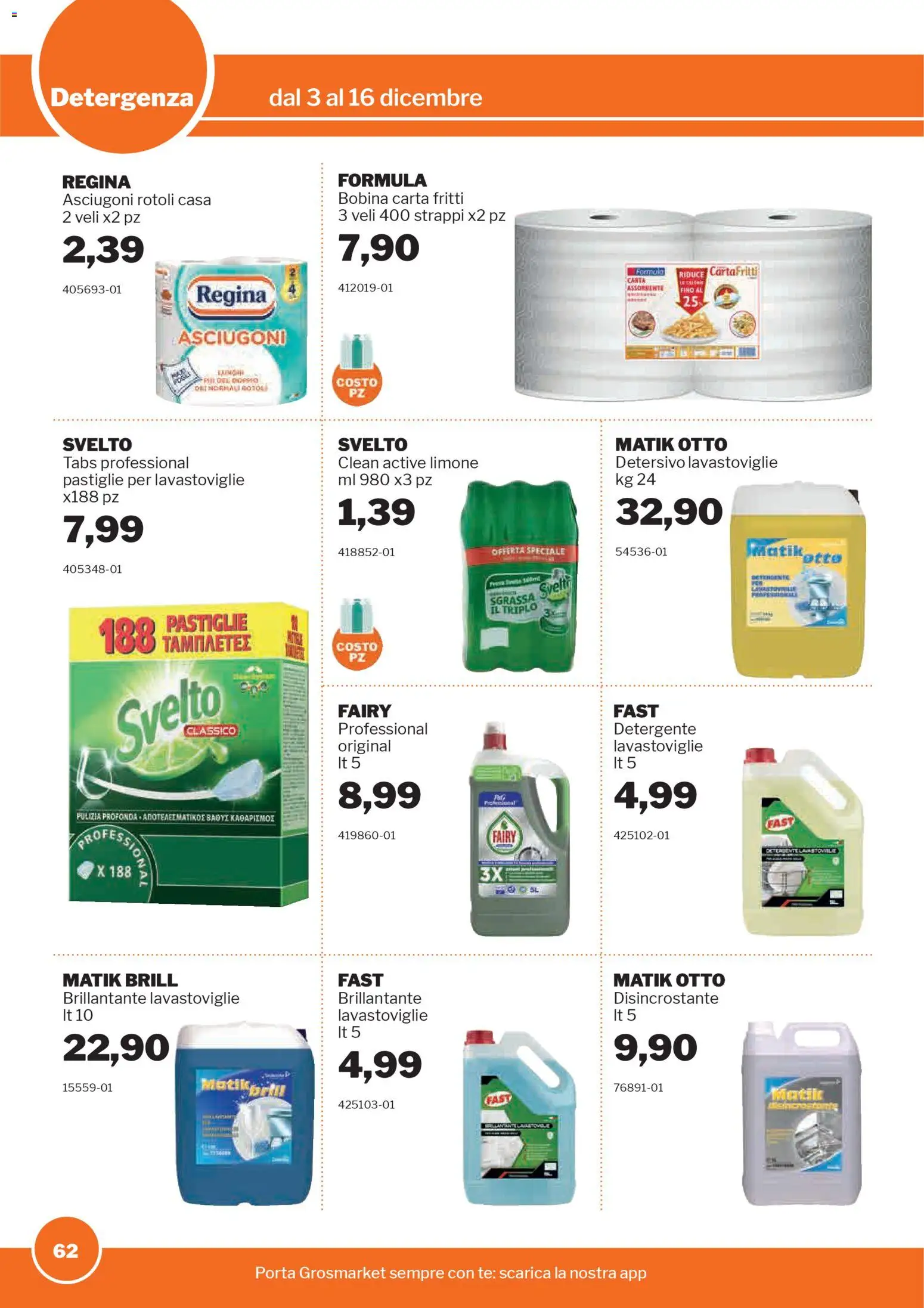 Volantino Sogegross del 03.12.2025 | Pagina: 62 | Prodotti: Detergente, Tè, Limone, Lavastoviglie