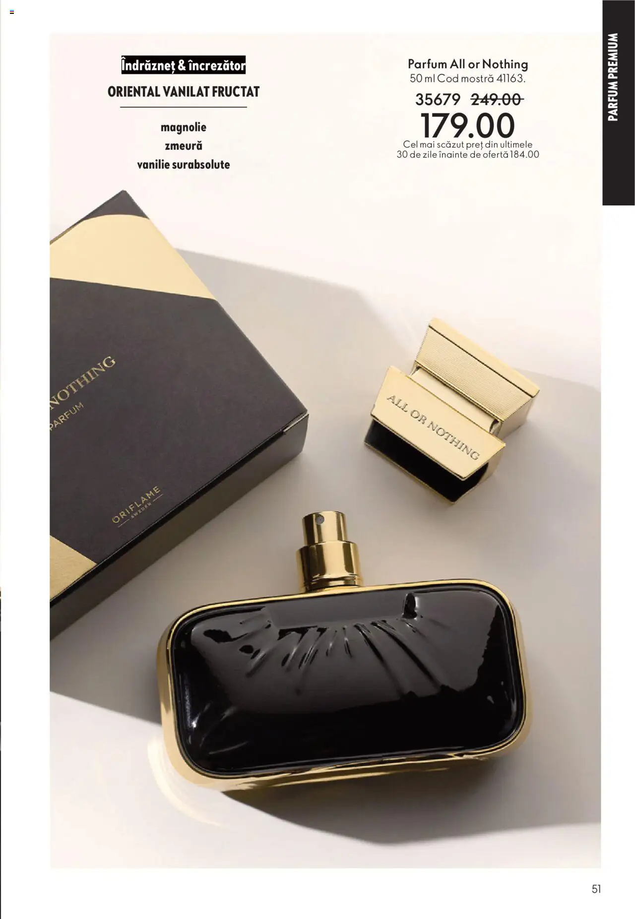 Noul catalog Oriflame – valabil de la 12.11.2025 | Pagină: 51 | Produse: Zmeură, Parfum