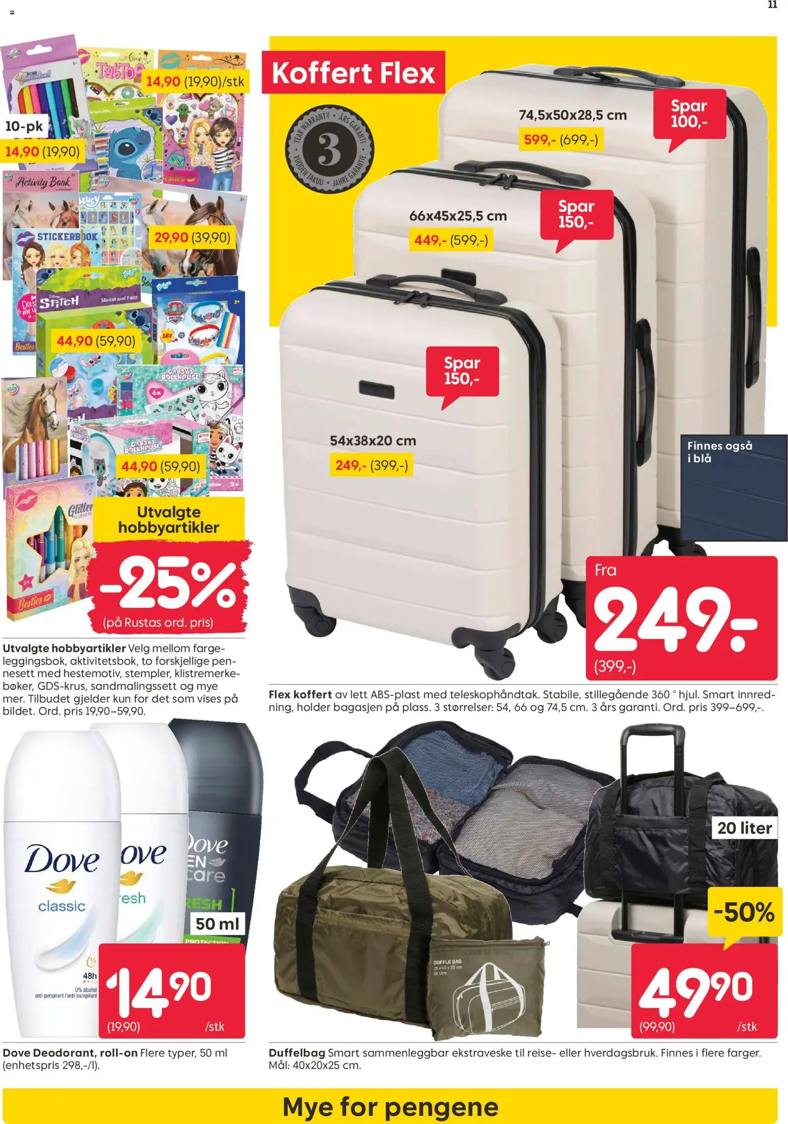 {H1} | Side: 11 | Produkter: Antiperspirant, Bag, Koffert, Сушильные машины