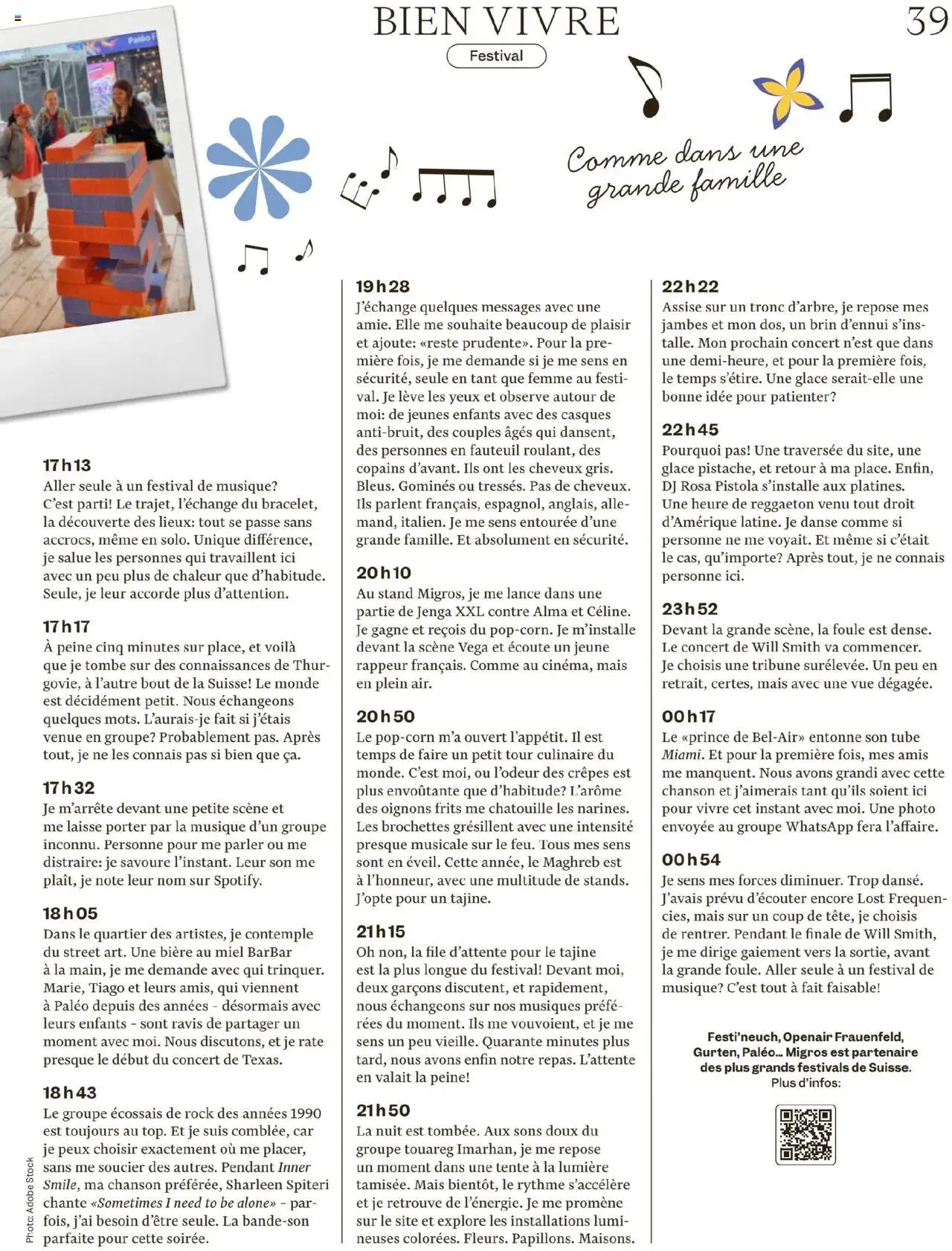 Migros - Magazin FR ab 05.08.2025 | Seite: 39 | Produkte: Rock, Glace