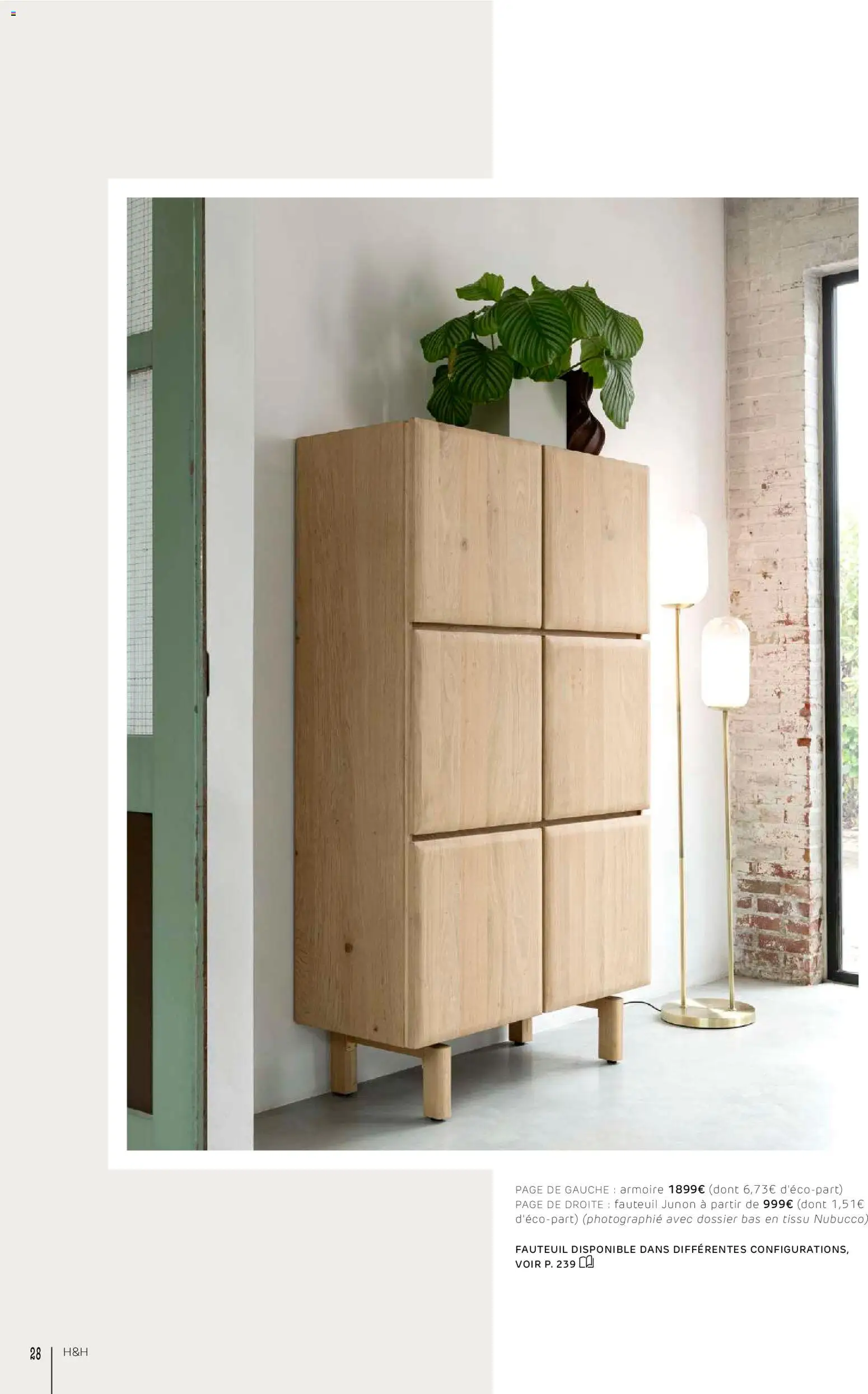 {H1} | Page: 28 | Produits: Armoire, Fauteuil